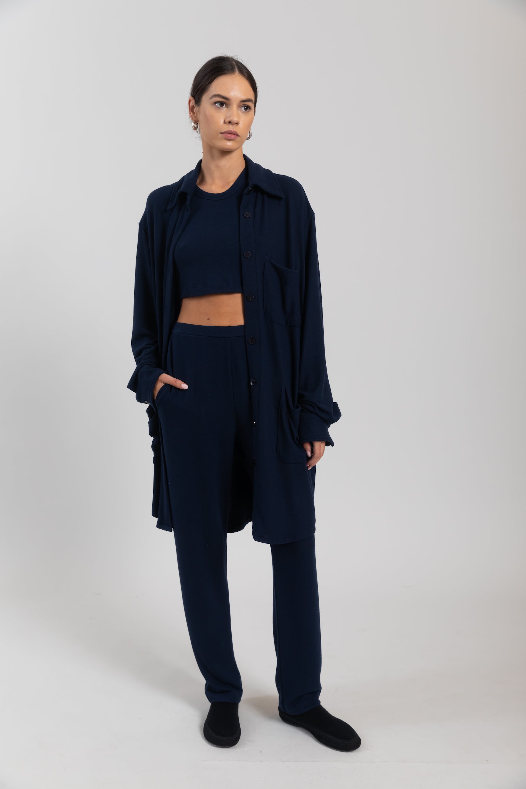 Lauren Oversized Button Down with Pocket