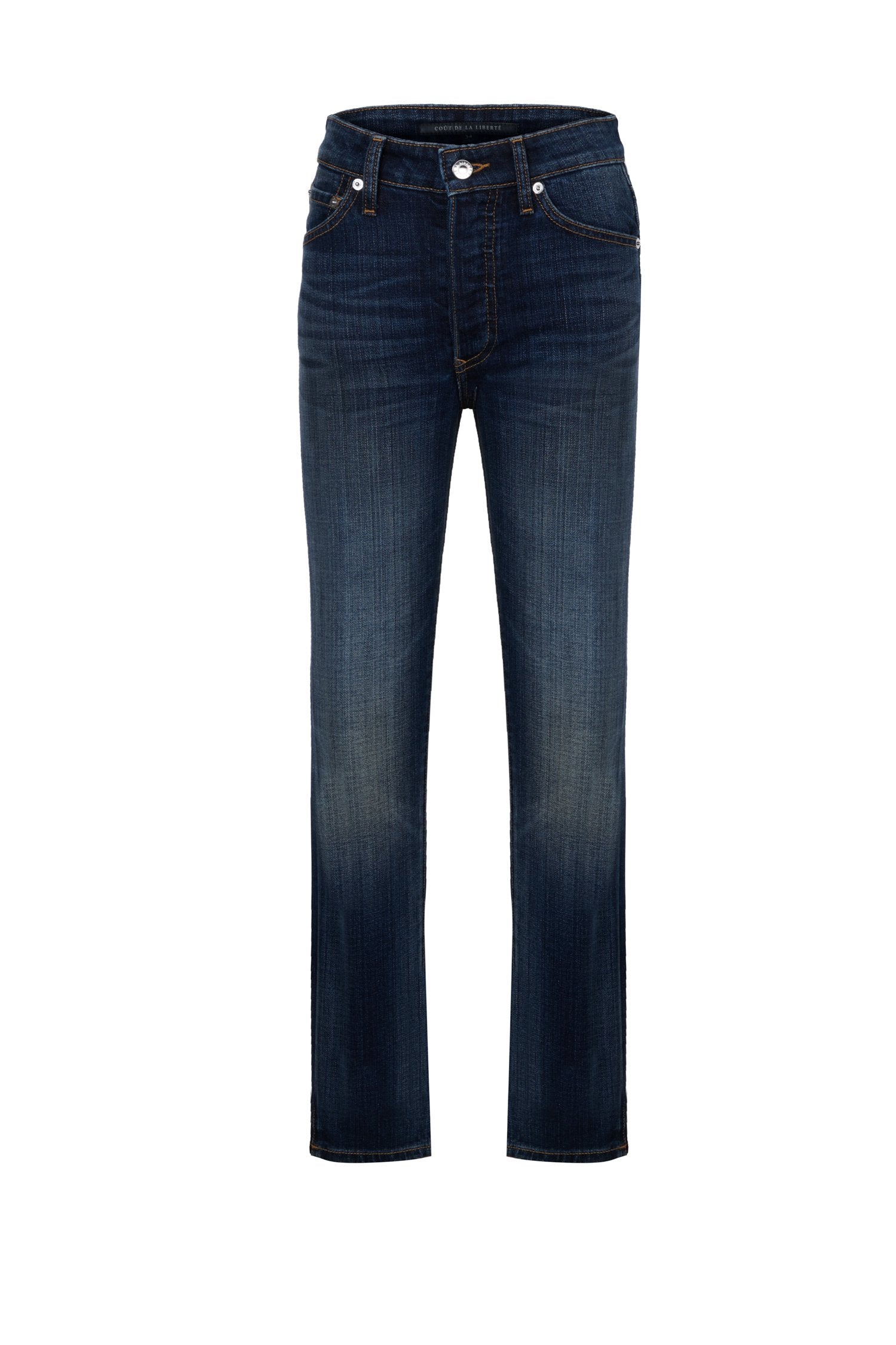 High Rise Skinny Button Fly