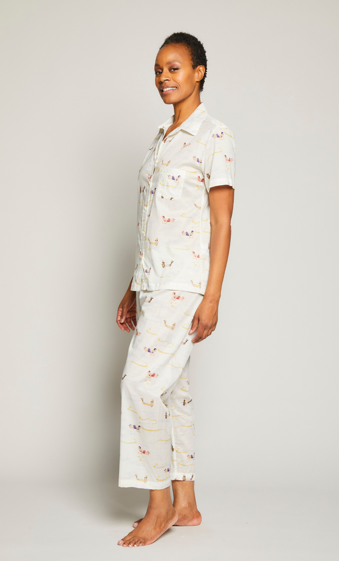 Sunbathers SS Cropped Pant PJ Set
