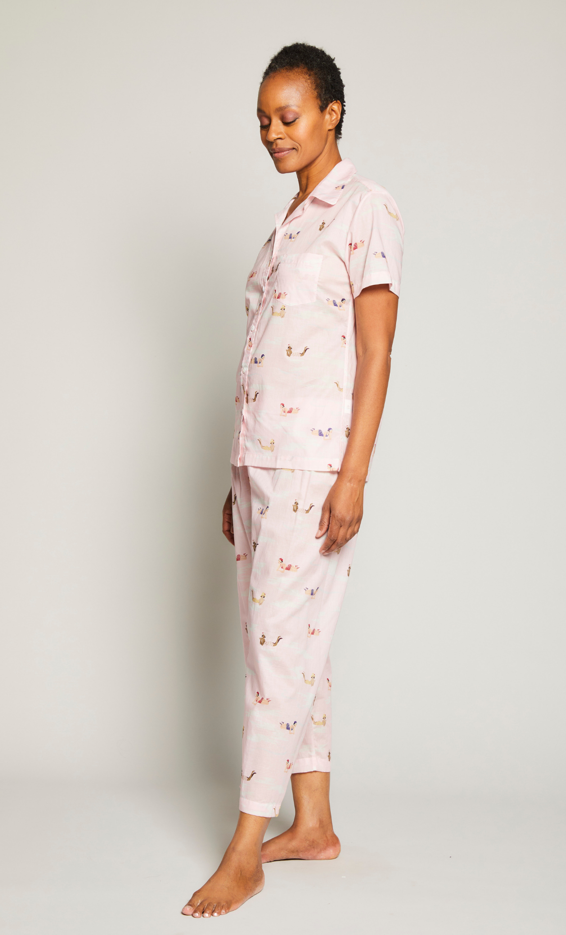 Sunbathers SS Cropped Pant PJ Set
