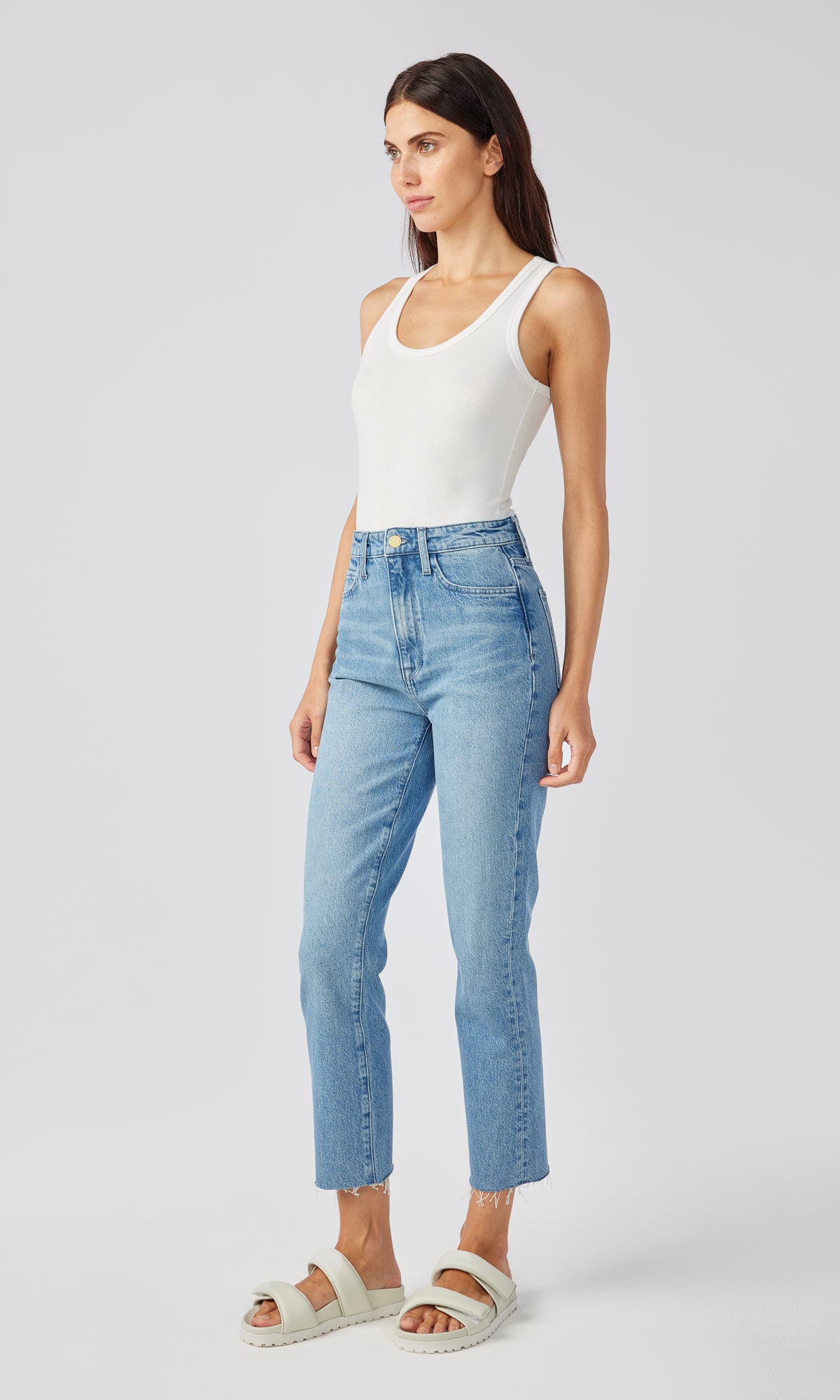 Ms. Hawn High Rise Crop Loose Skinny