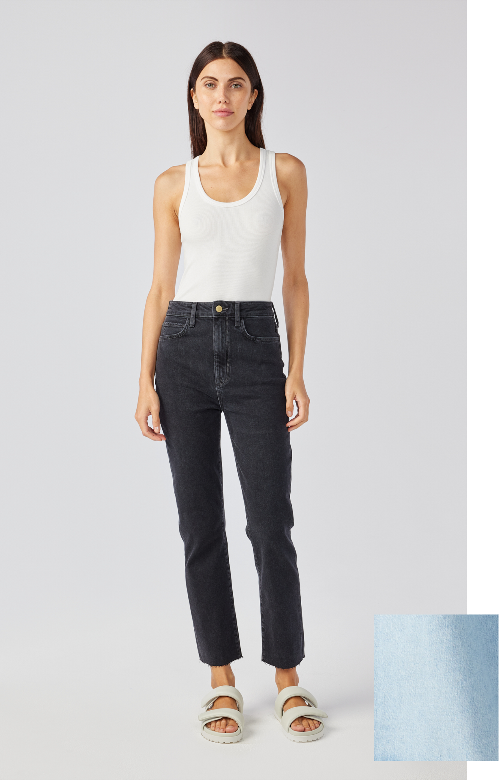 Ms. Hawn High Rise Crop Loose Skinny