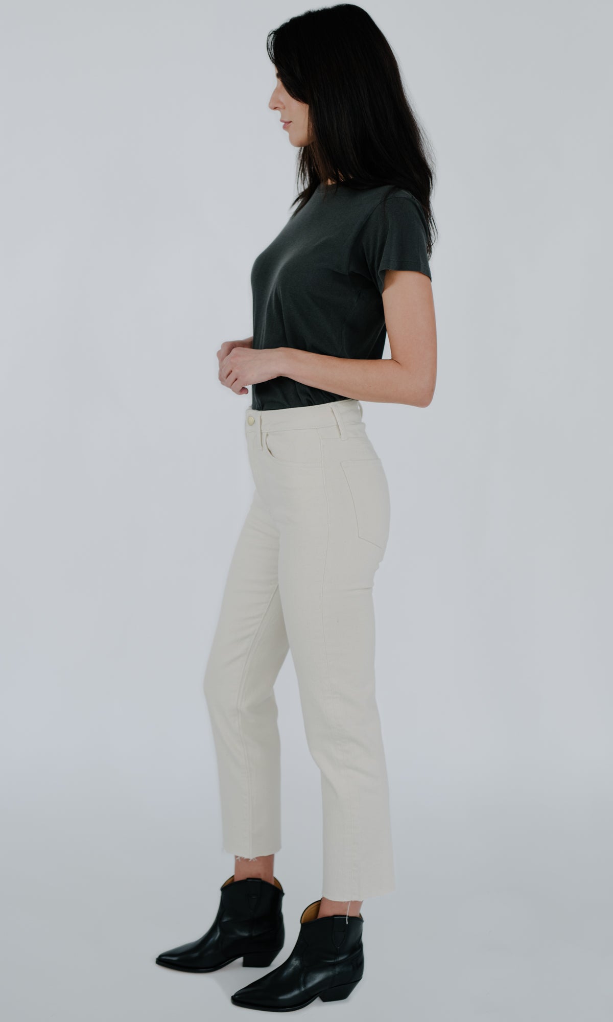 Ms. Hawn - High Rise Cropped Loose Skinny