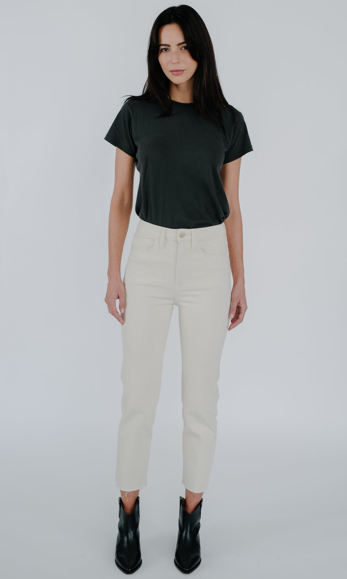 Ms. Hawn - High Rise Cropped Loose Skinny