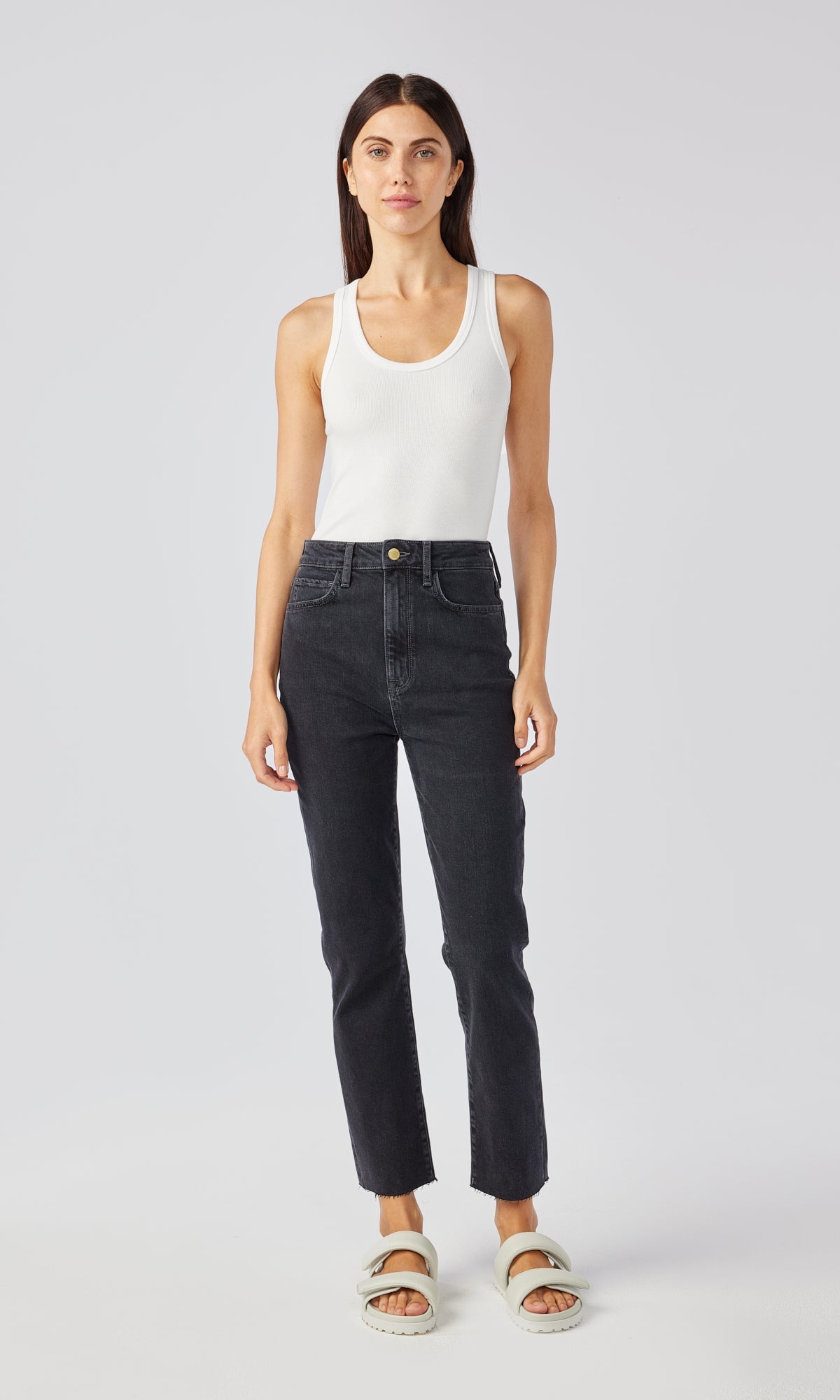 Ms. Hawn High Rise Crop Loose Skinny
