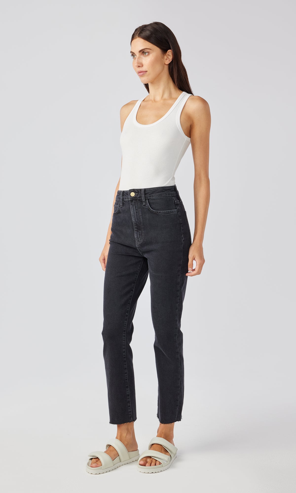 Ms. Hawn High Rise Crop Loose Skinny