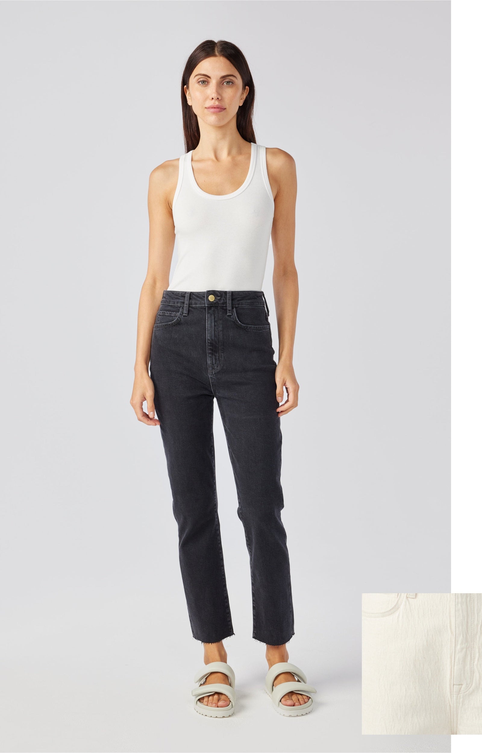 Ms. Hawn High Rise Crop Loose Skinny