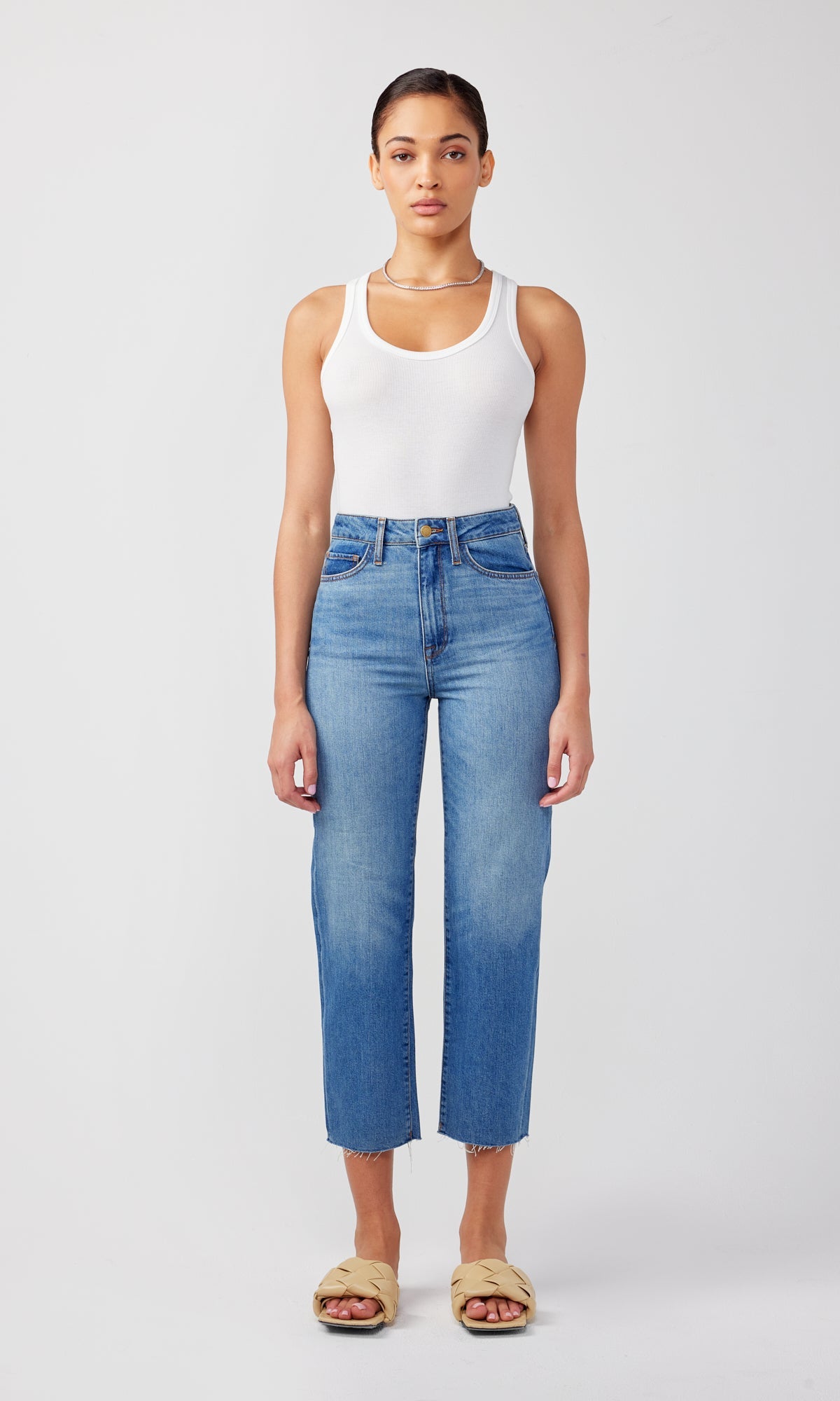 Ms. Hawn High Rise Crop Loose Skinny
