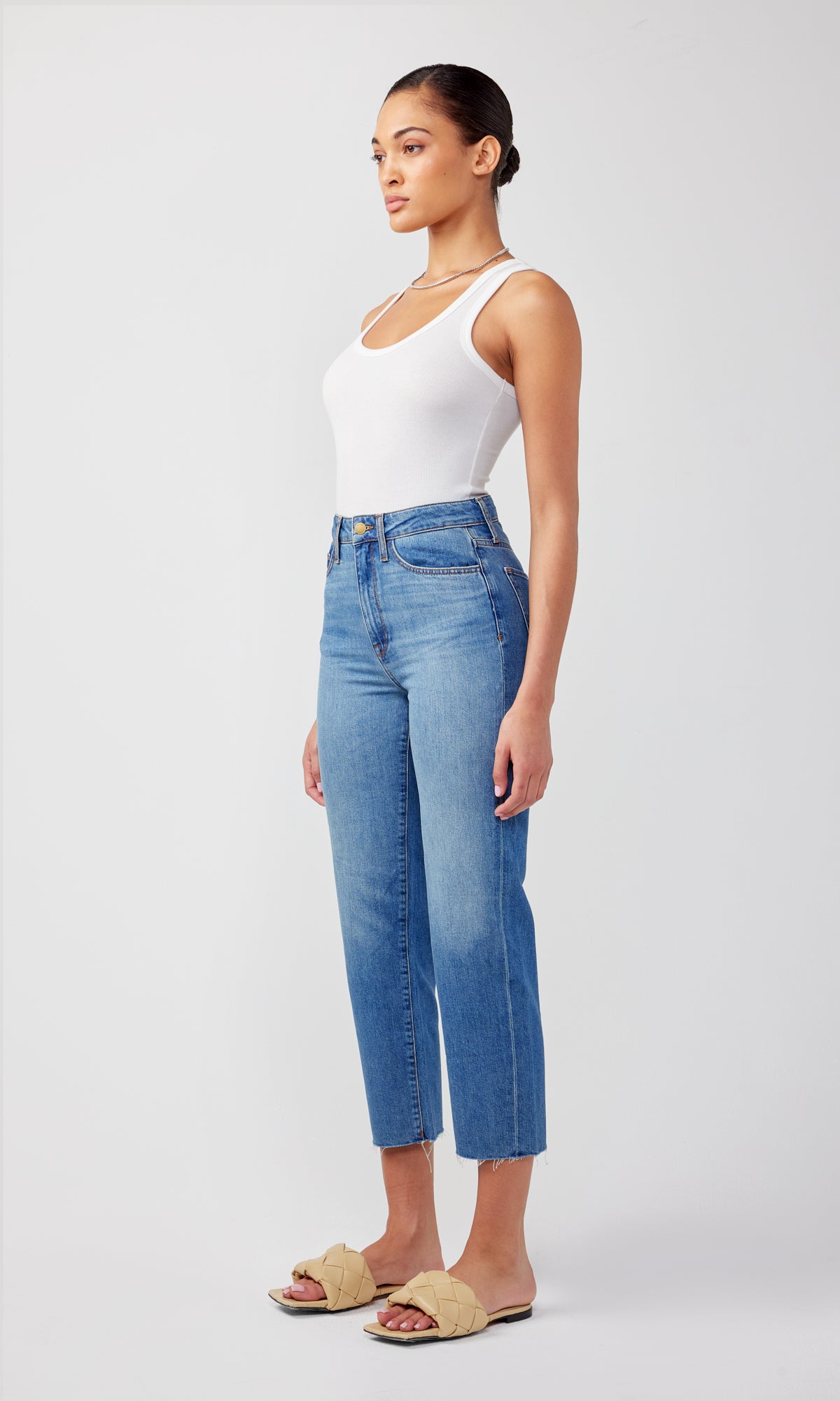 Ms. Hawn High Rise Crop Loose Skinny