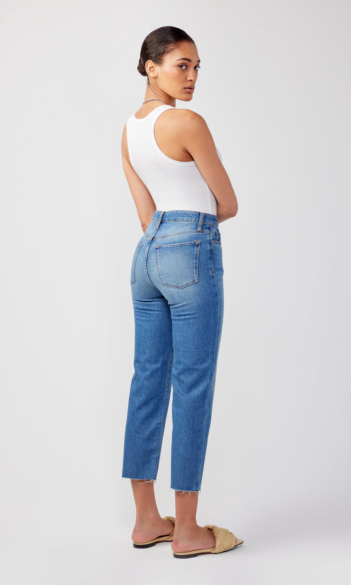 Ms. Hawn High Rise Crop Loose Skinny
