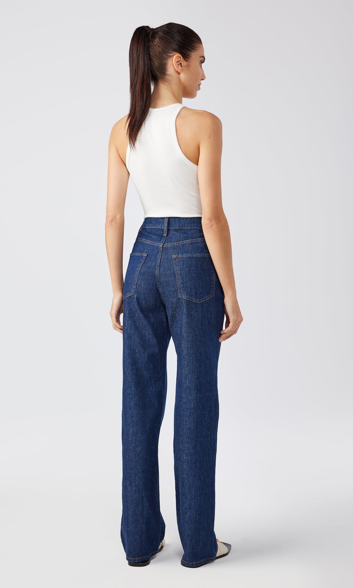 Ms. Triarchy V-High Rise Straight Leg Jean