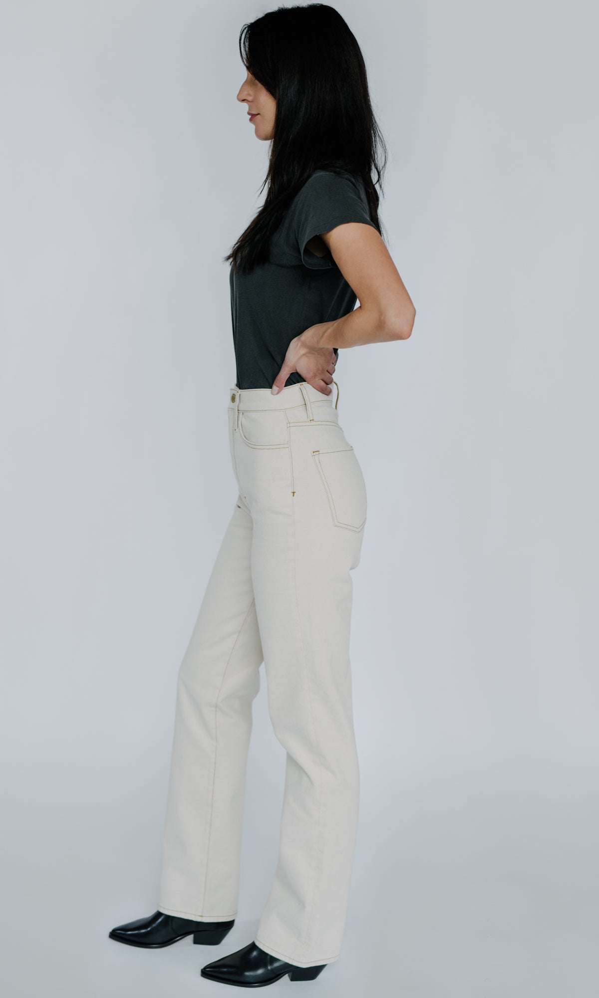 Ms. Triarchy High Rise Straight Leg