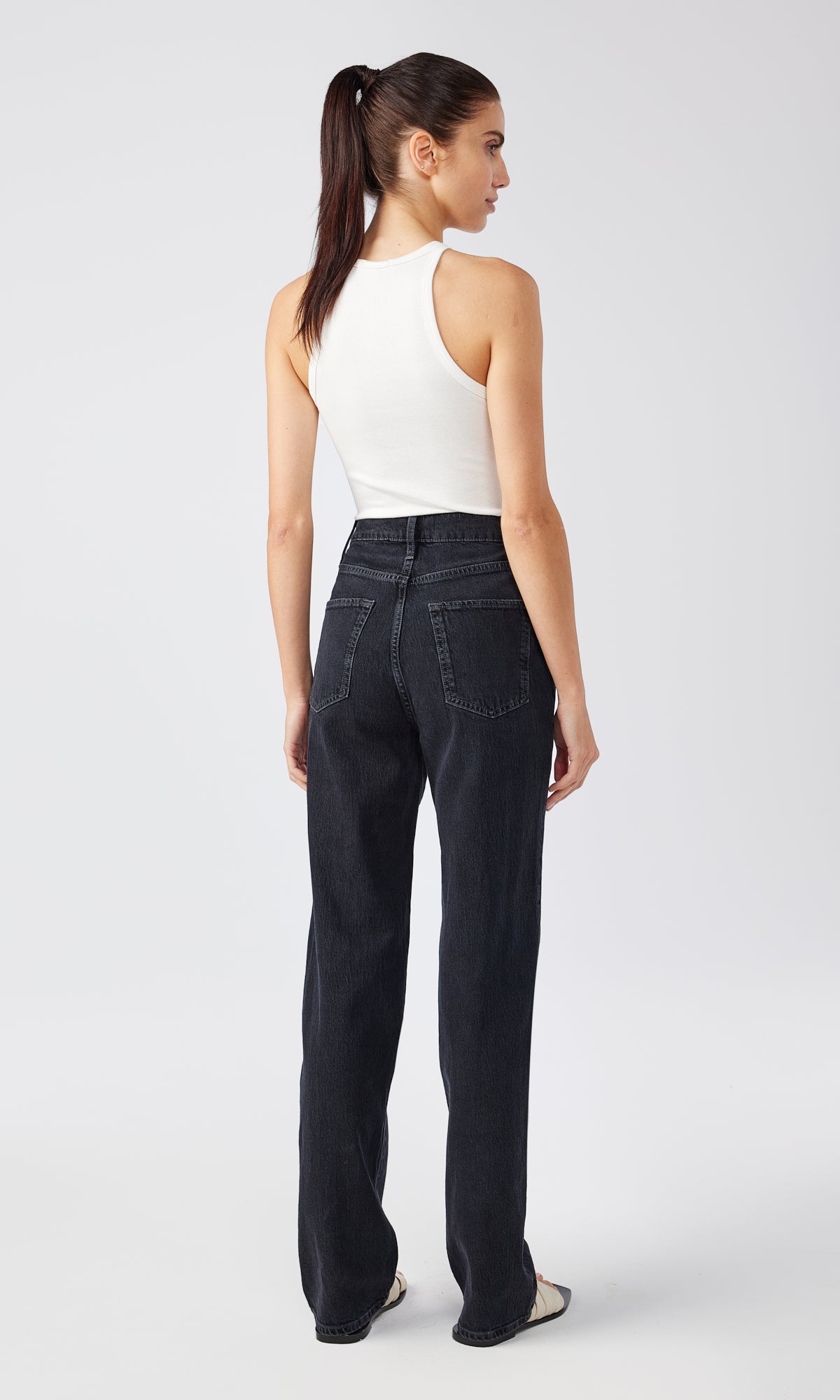 Ms. Triarchy V-High Rise Straight Leg Jean