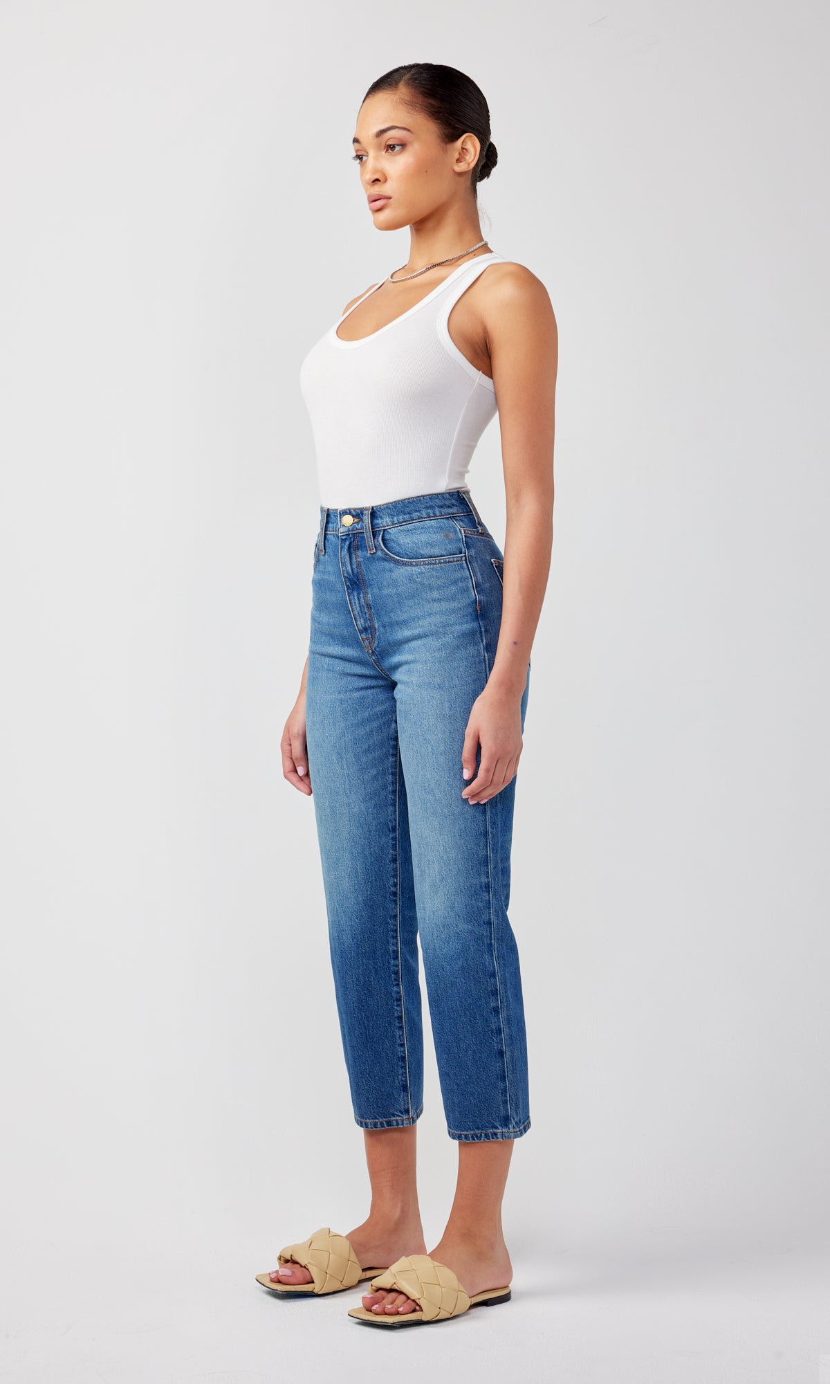 Ms. Highsmith High Rise Crop Straight Leg