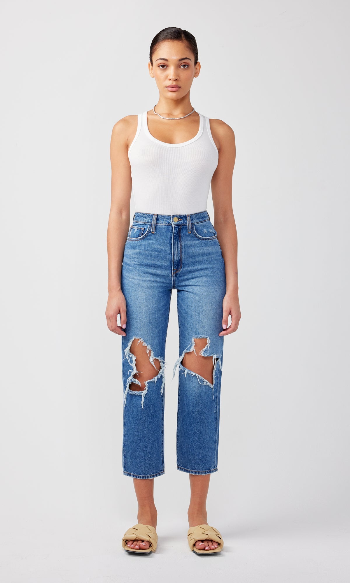 Ms Triarchy High Rise Relaxed Straight Crop