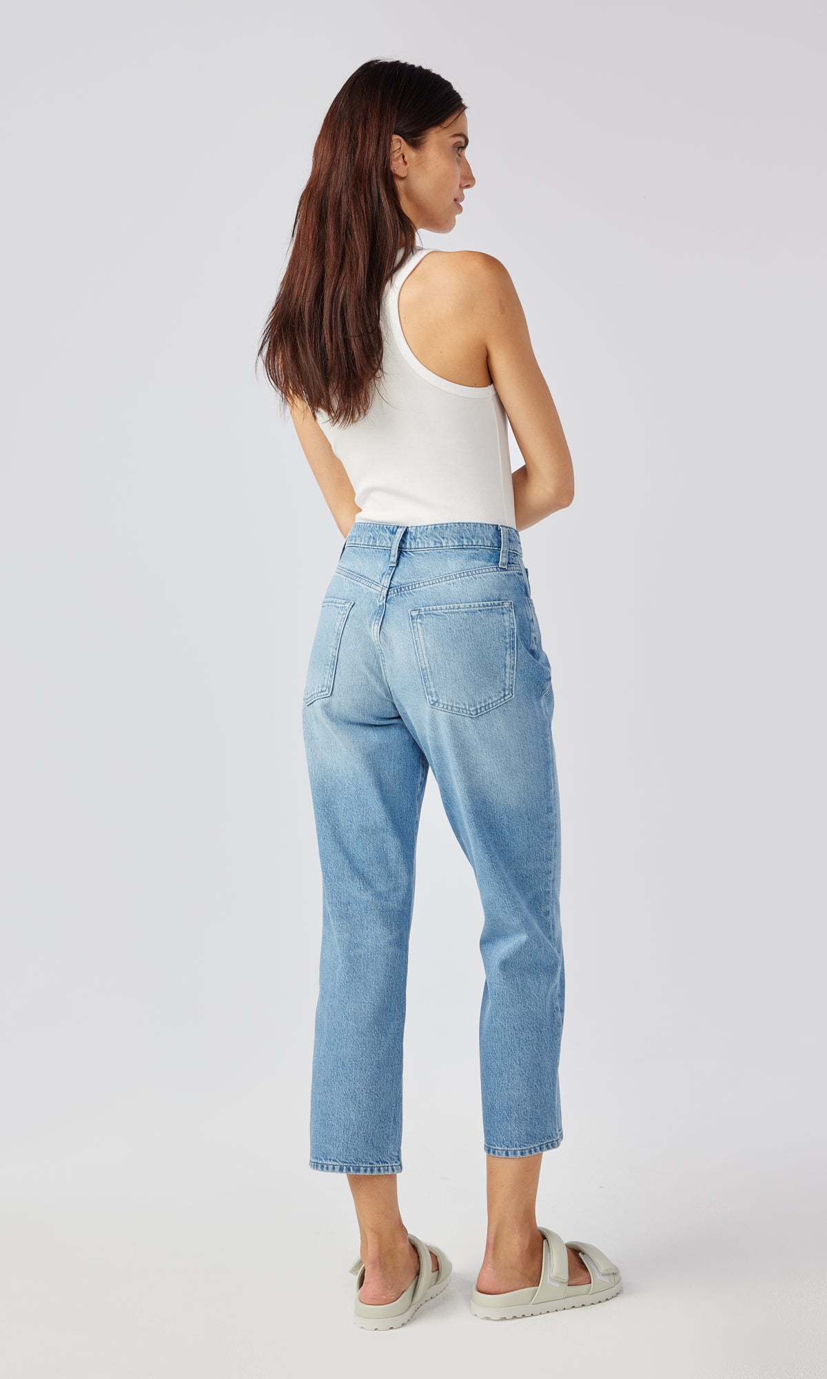 Ms. Highsmith High Rise Classic Crop Straight Leg Jean