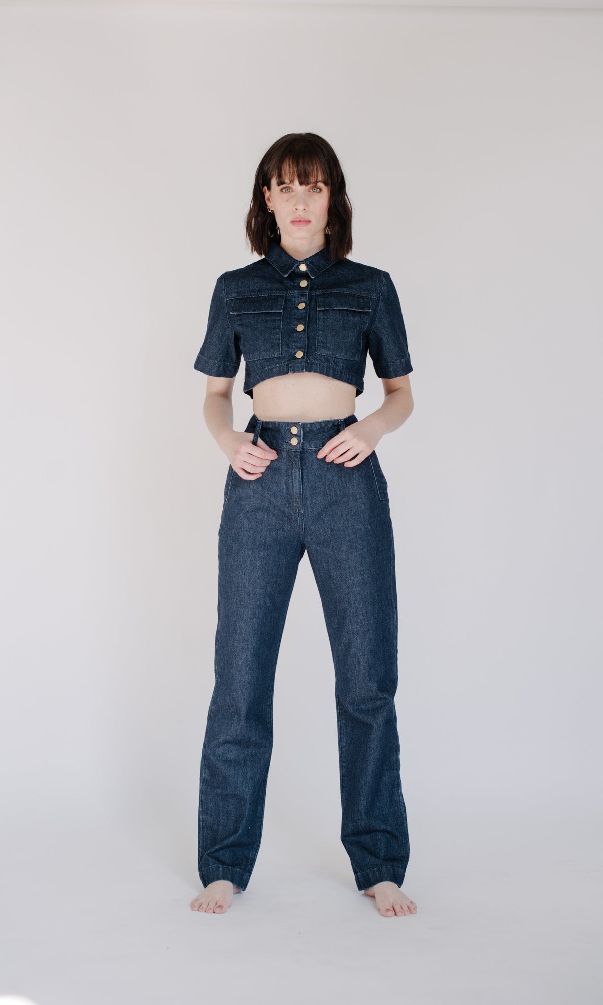 Cropped Utilitarian Shirt