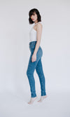 High Rise Skinny W Exposed Button Fly