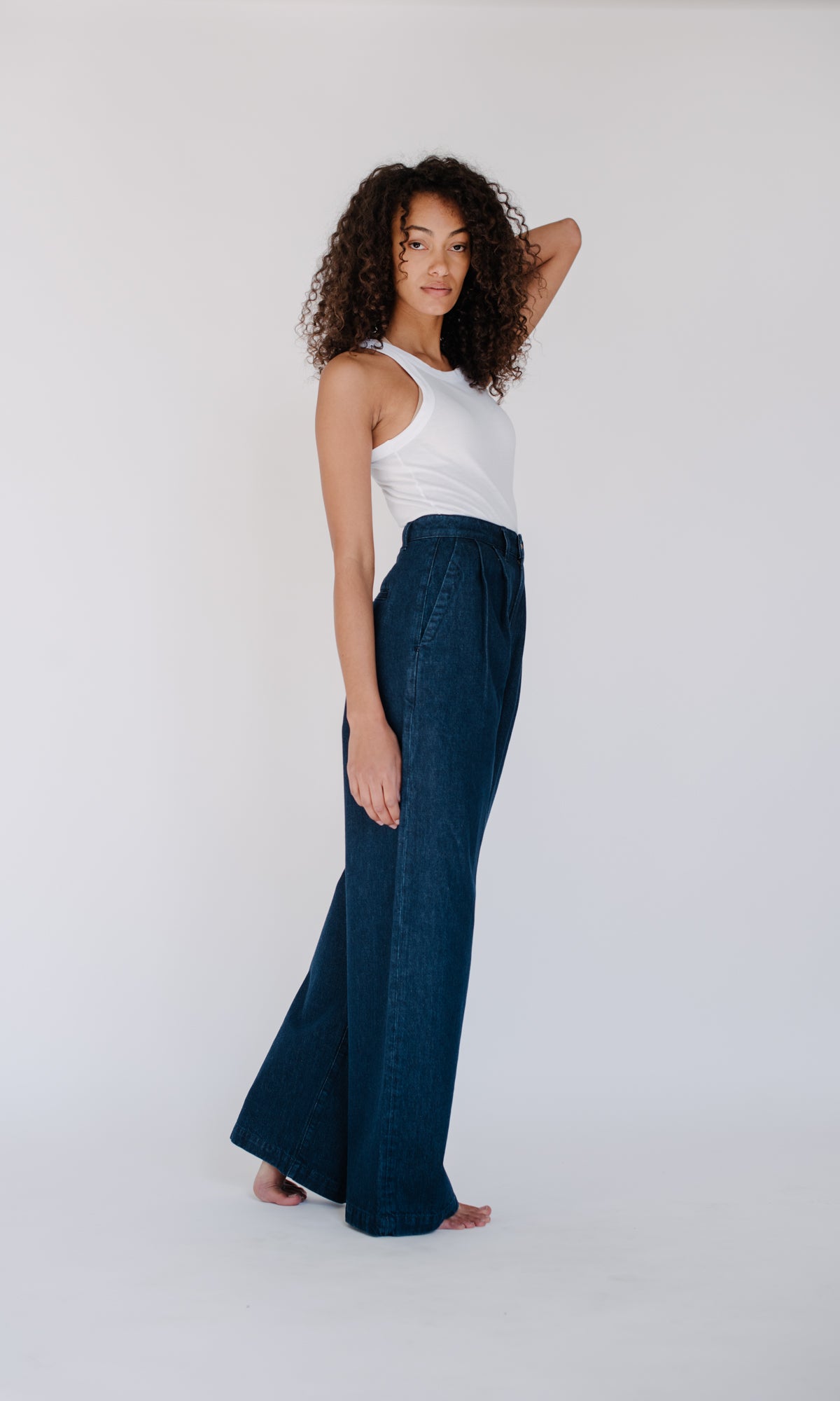 High Waisted Pleated Pant