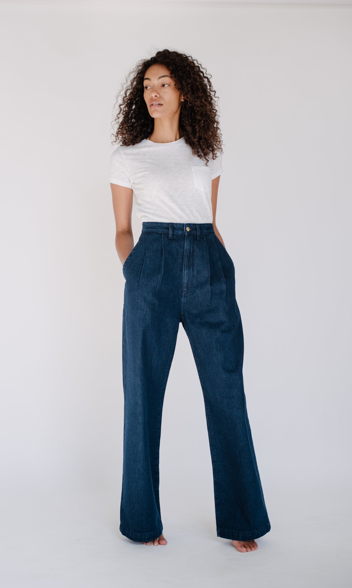 High Waisted Pleated Pant