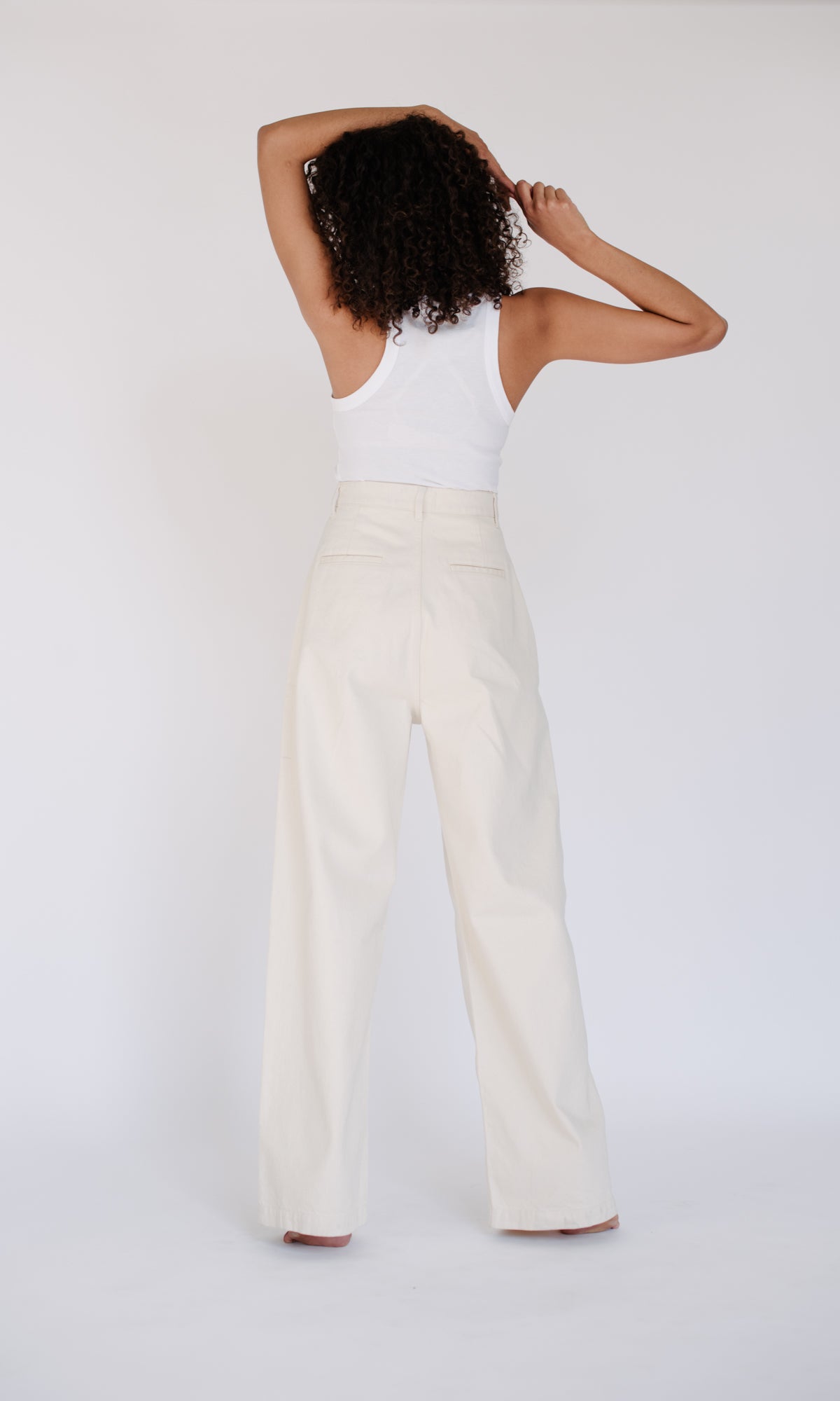 High Waisted Pleated Pant