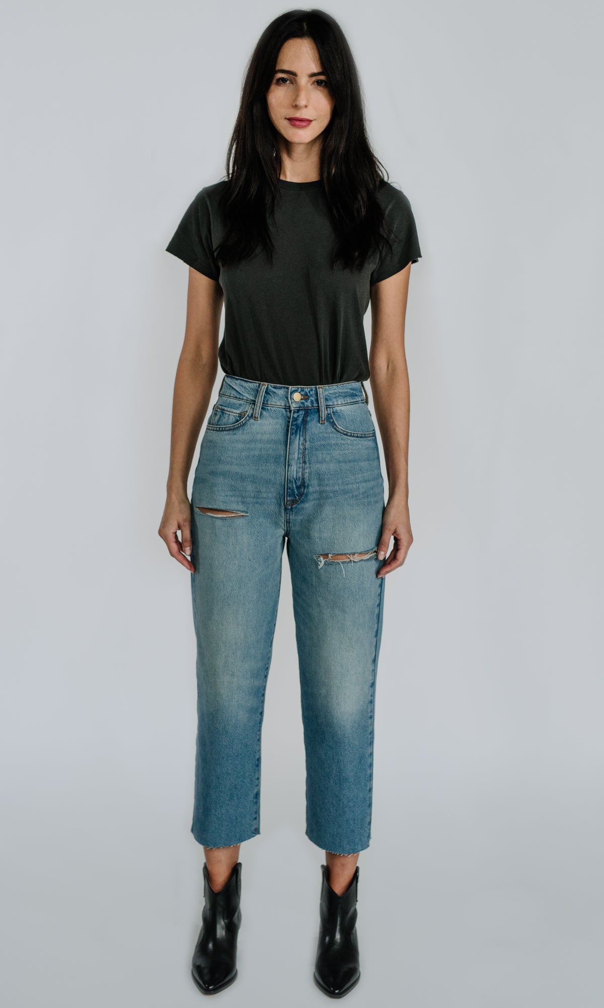 Ms Triarchy High Rise Relaxed Straight Crop