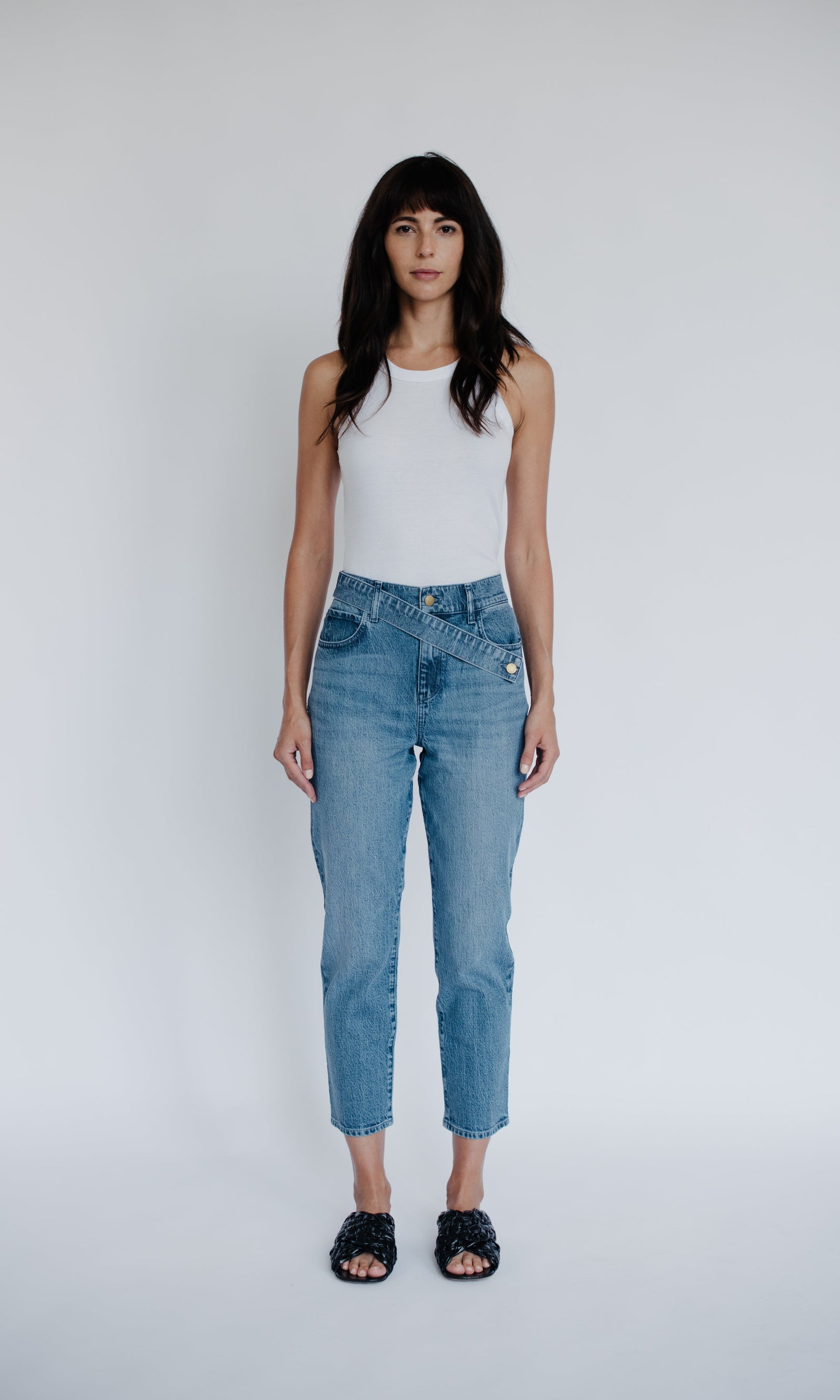 High Rise Relaxed Crop A Line