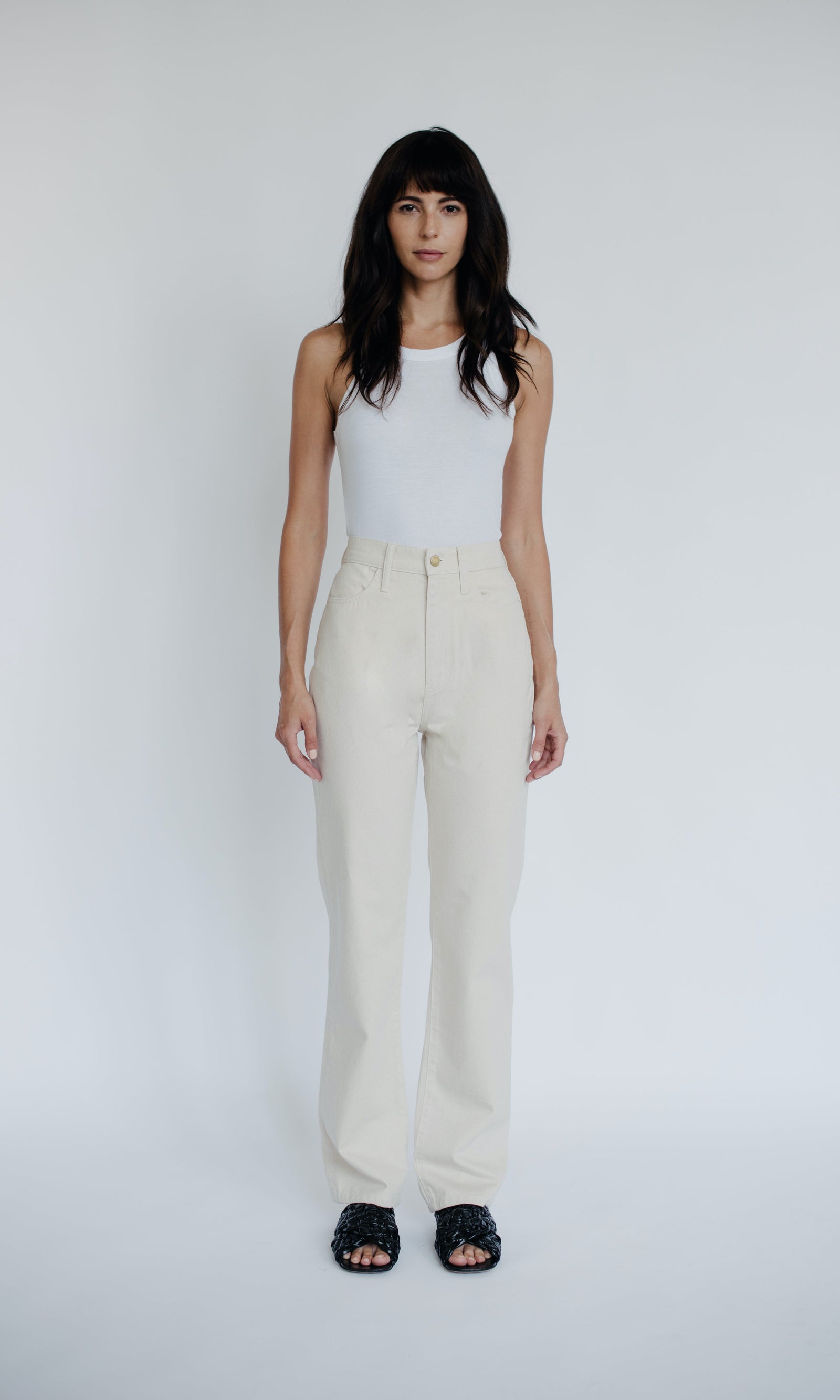 High Rise Relaxed Straight