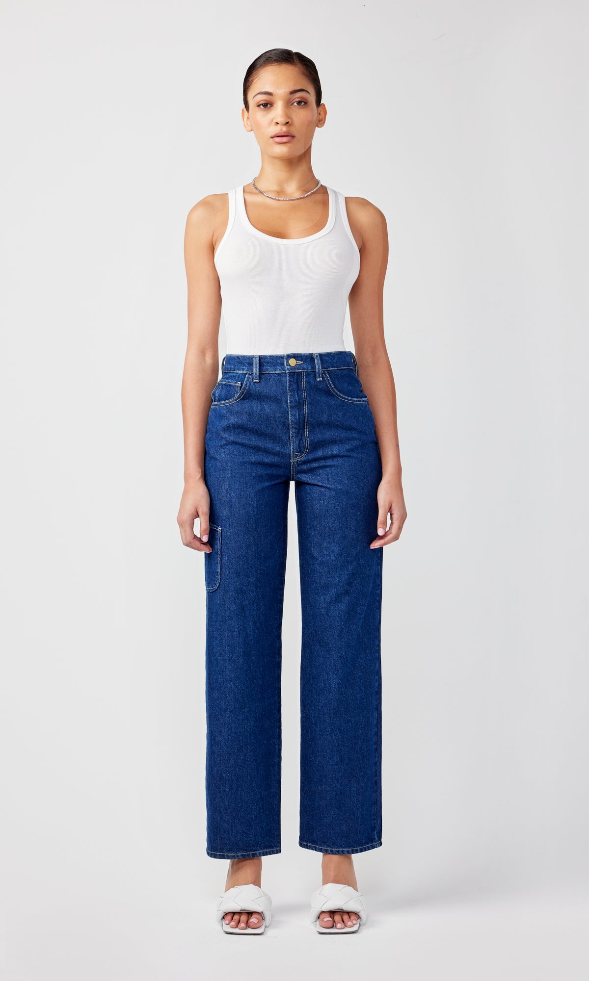 Ms. Klieo HIgh Rise Baggy Cargo Jean