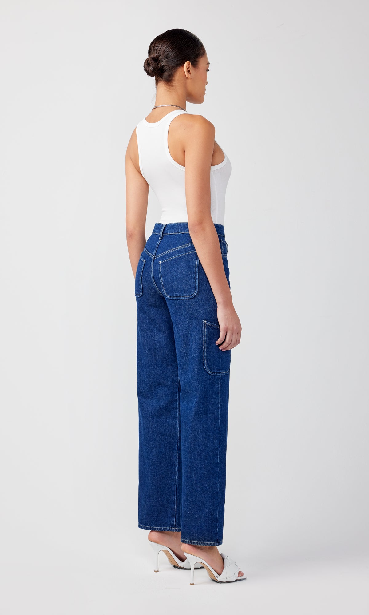 Ms. Klieo HIgh Rise Baggy Cargo Jean