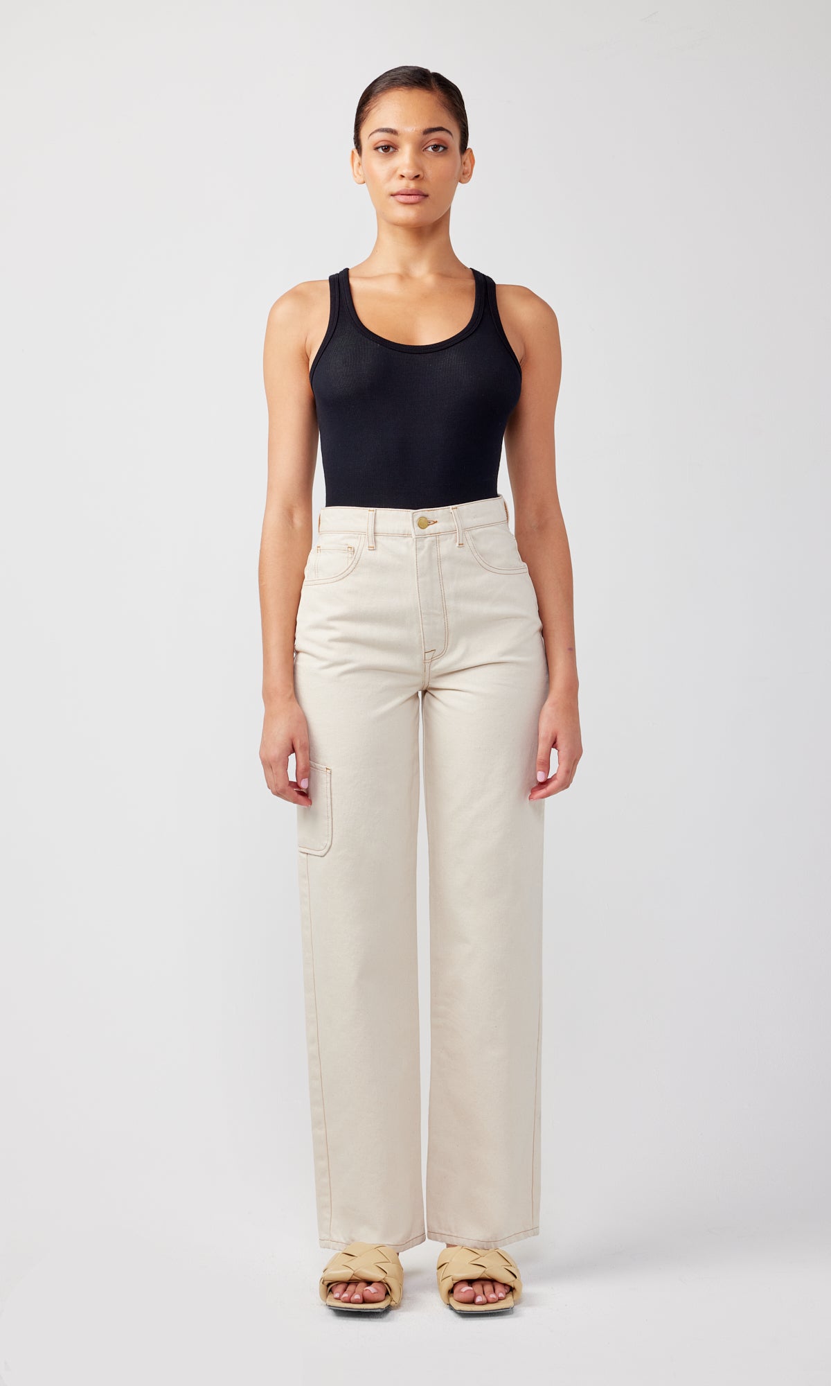 Ms. Klieo HIgh Rise Baggy Cargo Jean