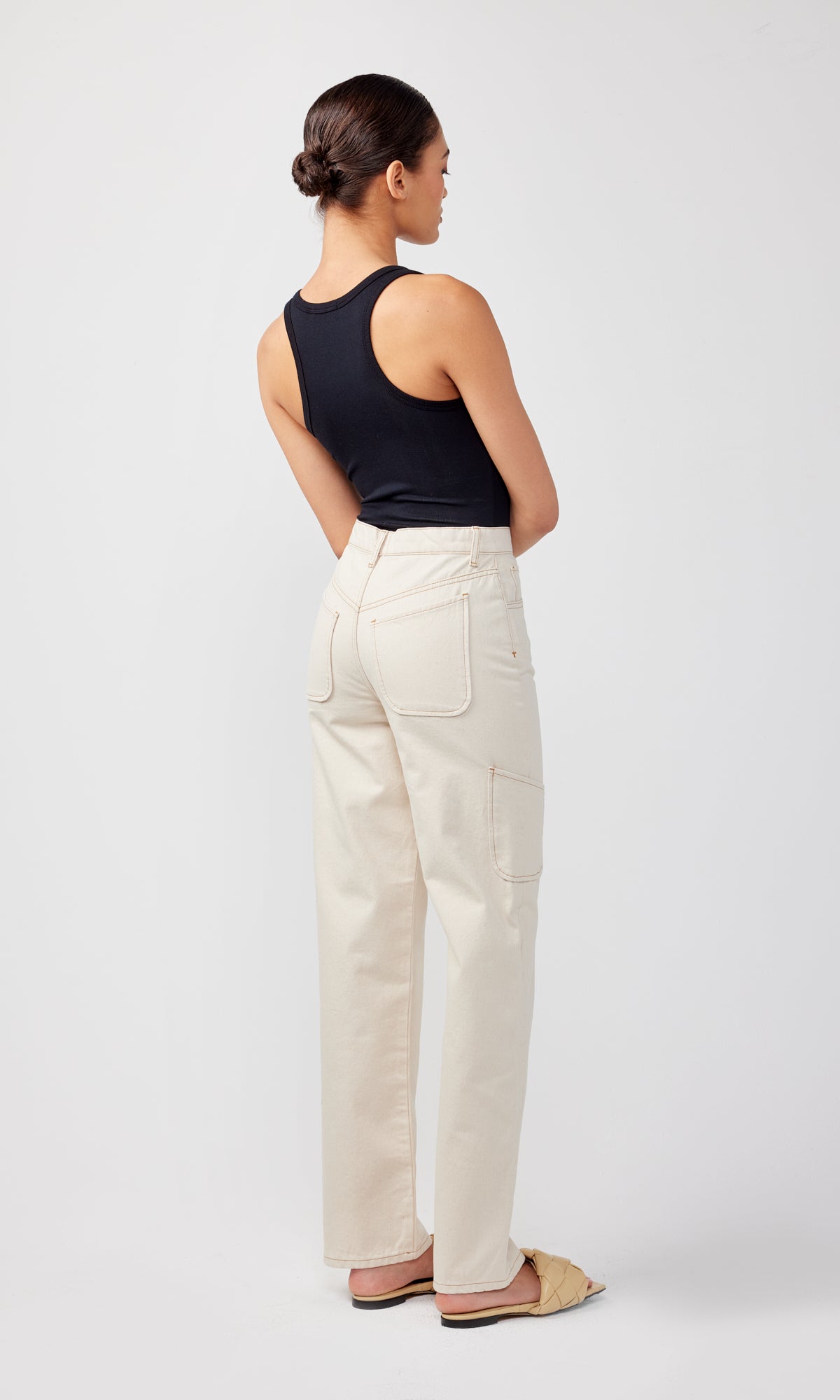 Ms. Klieo HIgh Rise Baggy Cargo Jean