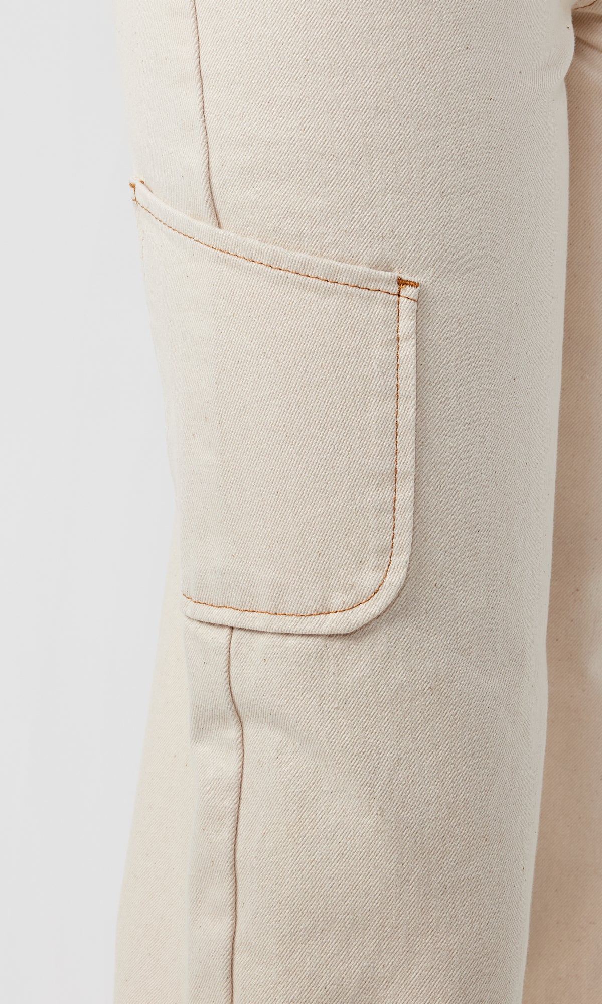 Ms. Klieo HIgh Rise Baggy Cargo Jean