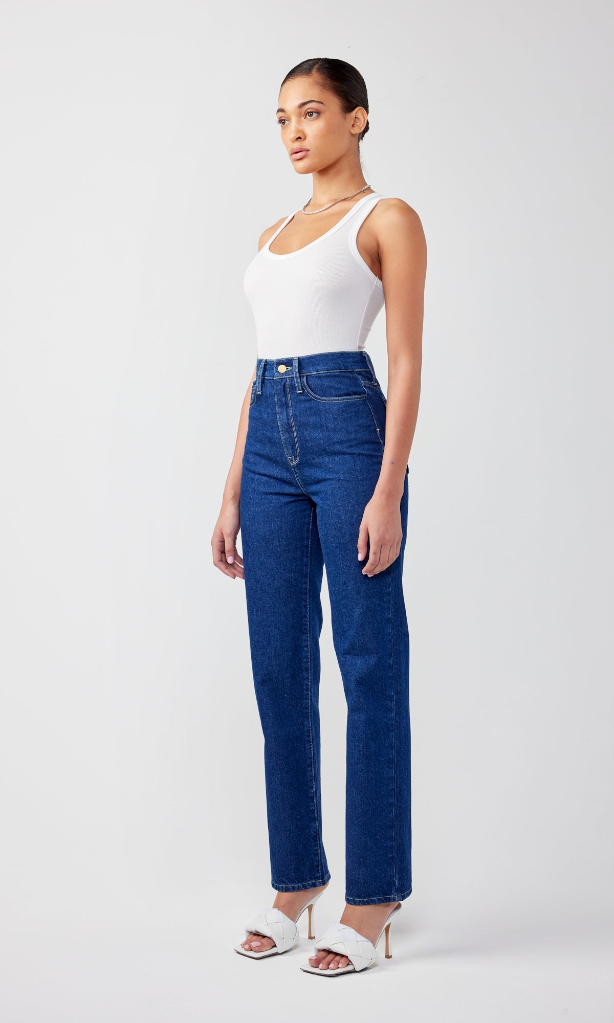 Ms. Clara High Rise Straight Leg Jean