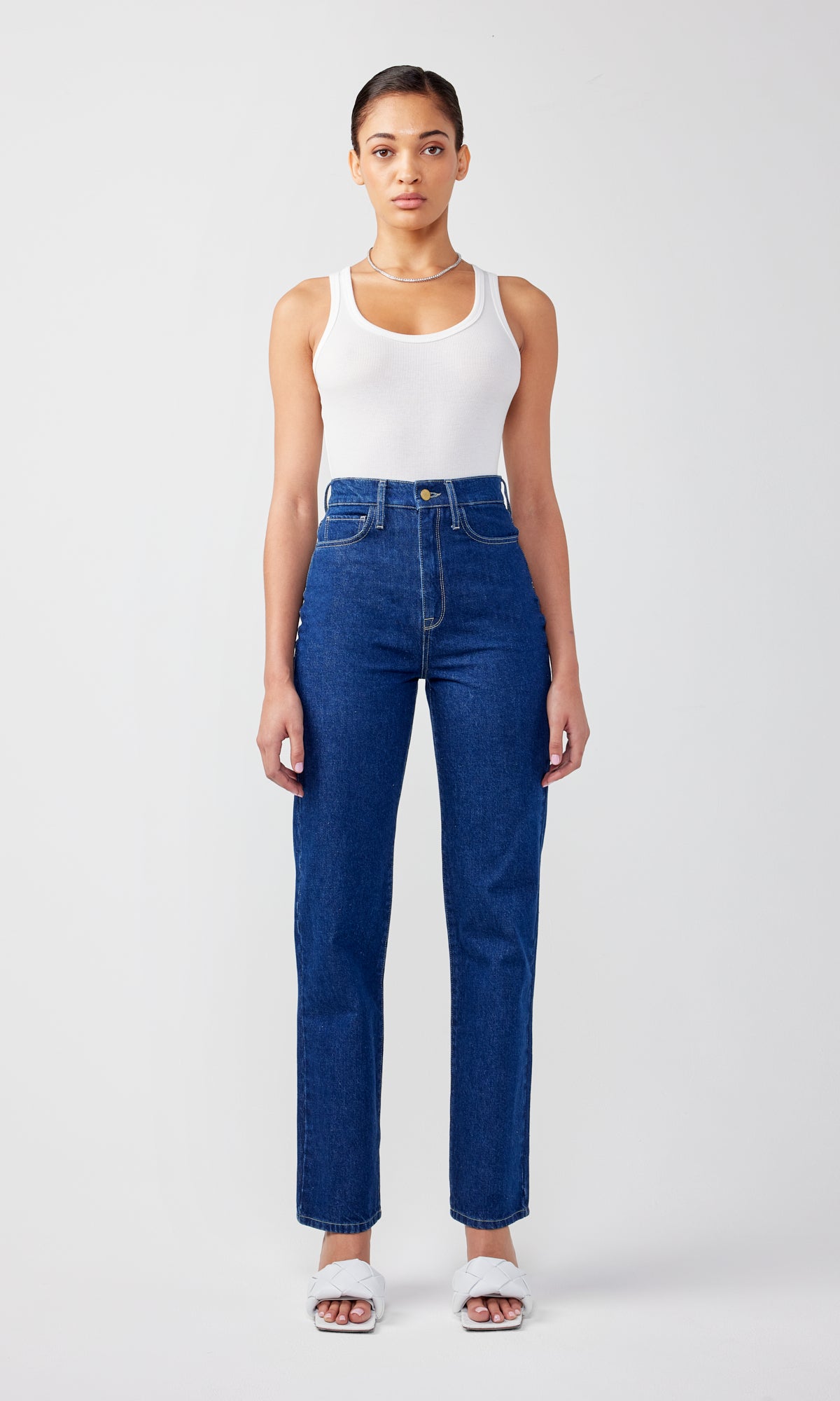 Ms. Clara High Rise Straight Leg Jean