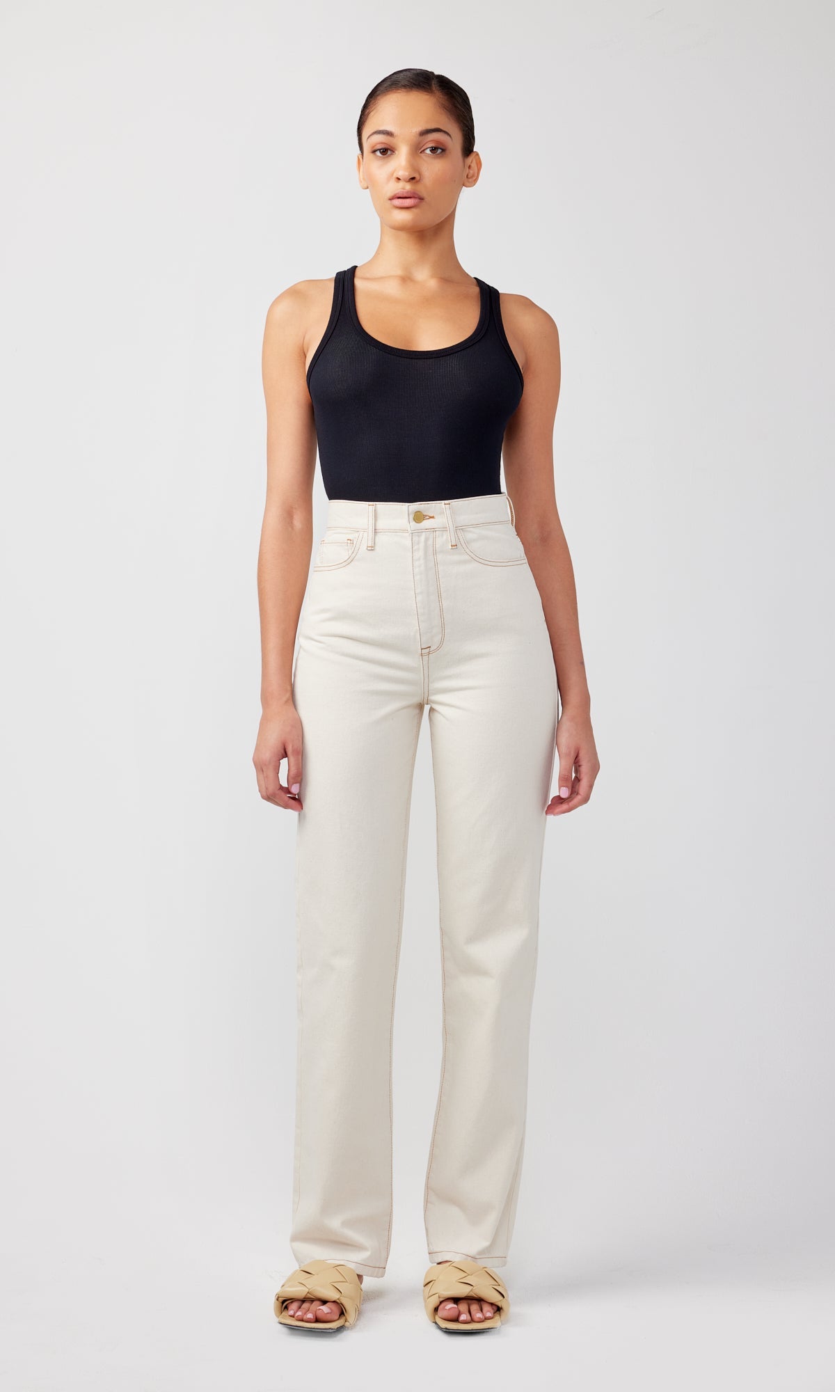 Ms. Clara High Rise Straight Leg Jean