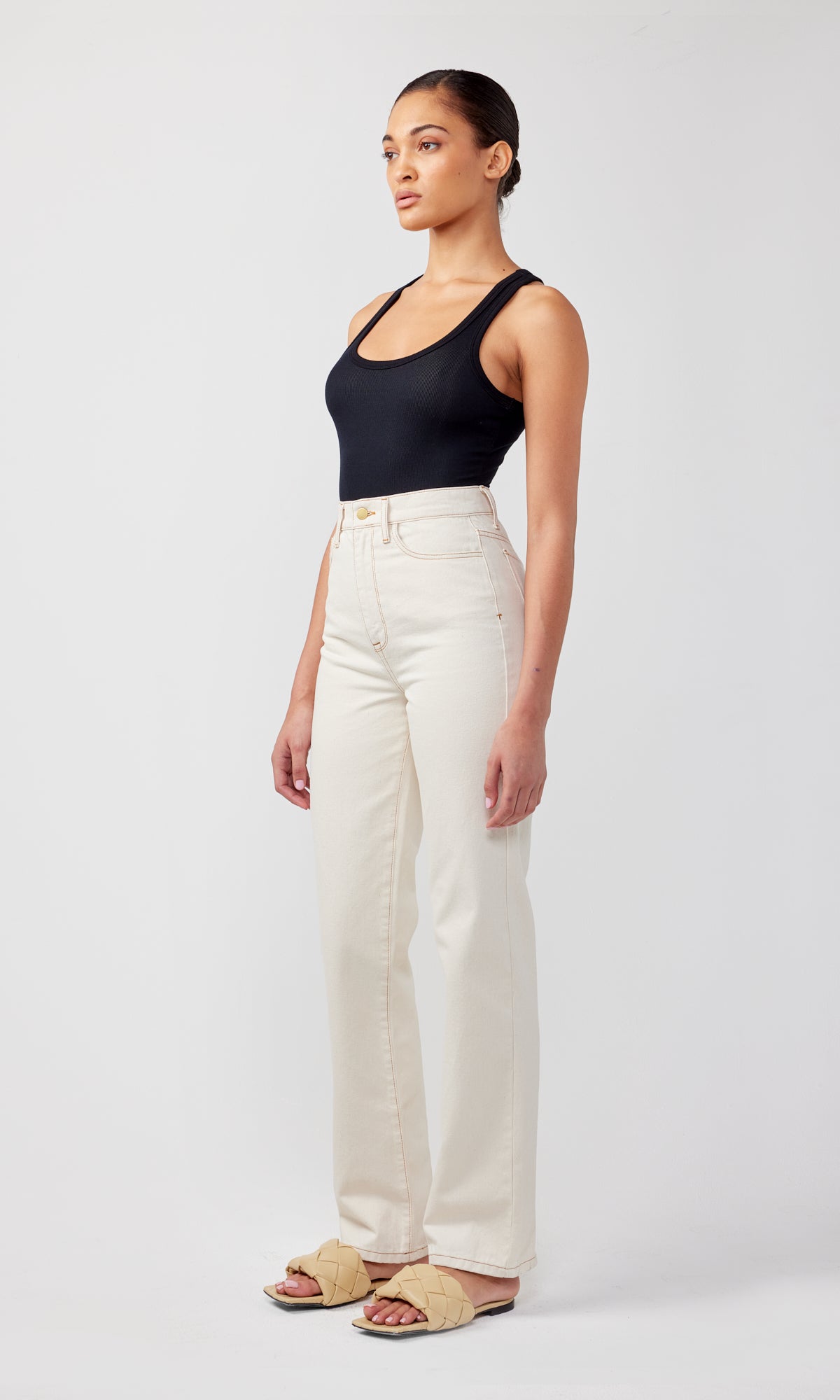 Ms. Clara High Rise Straight Leg Jean