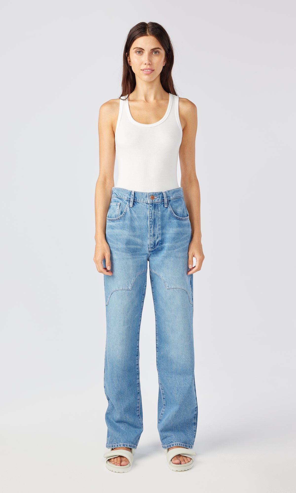 Ms. Ciela Cloud Stitch High Rise Baggy Jean