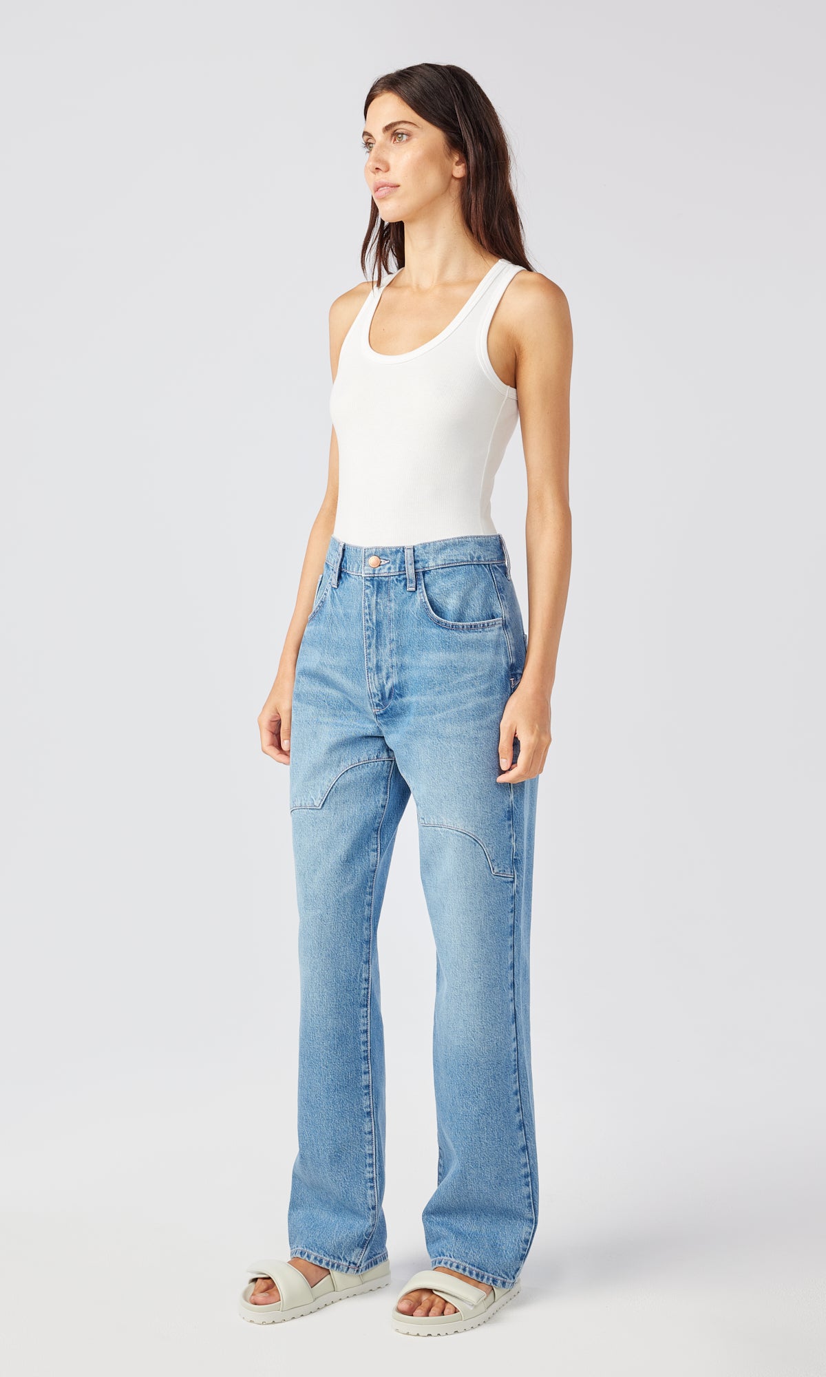 Ms. Ciela Cloud Stitch High Rise Baggy Jean