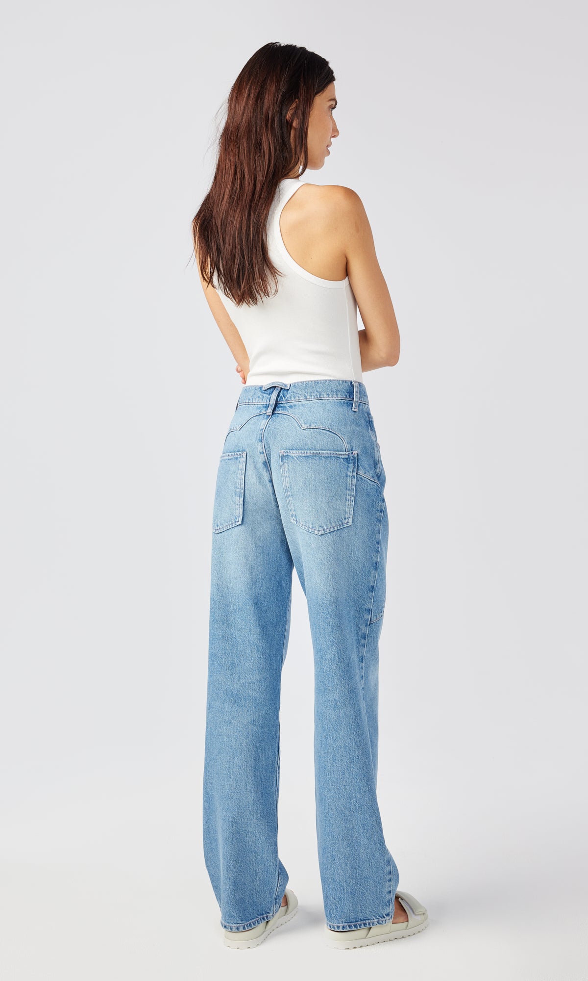 Ms. Ciela Cloud Stitch High Rise Baggy Jean