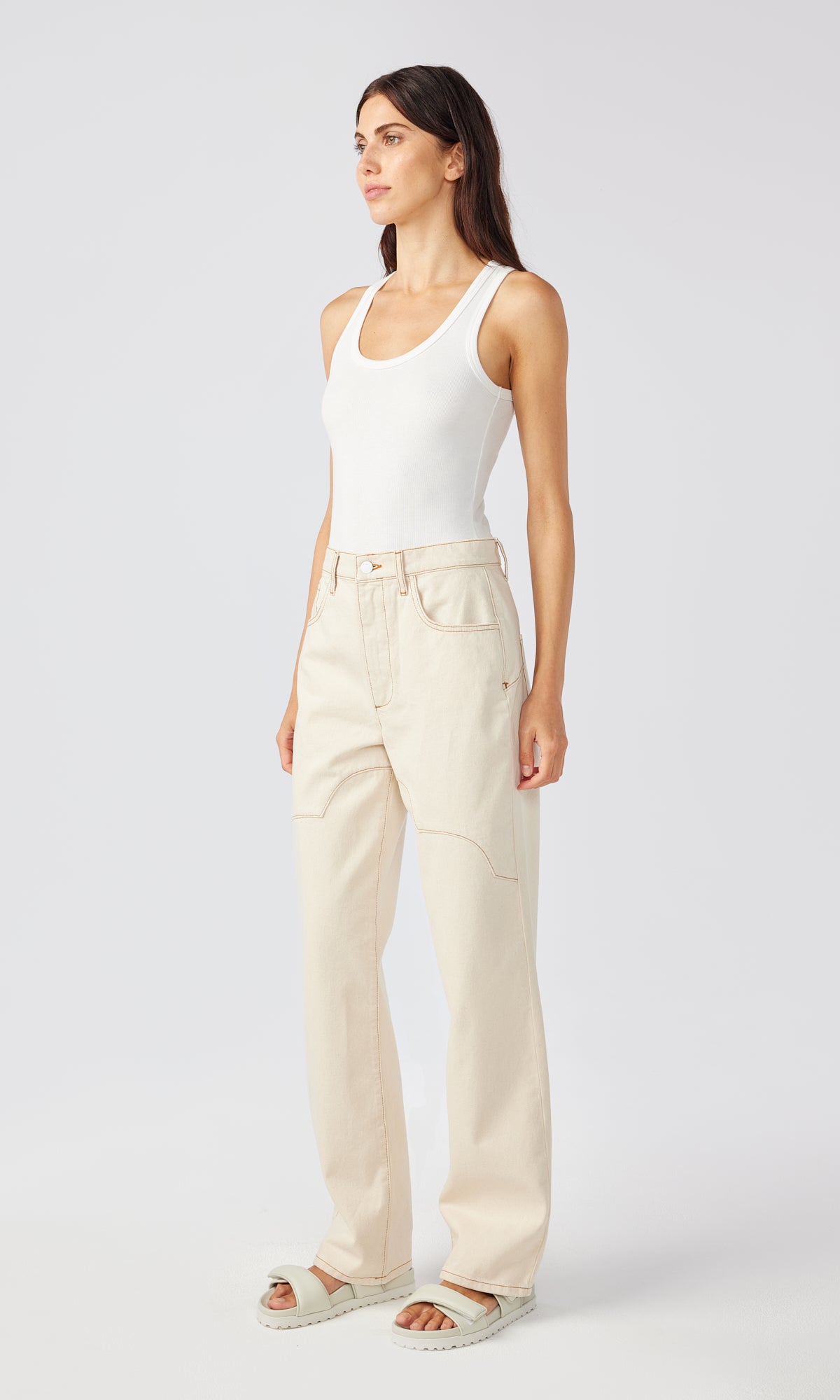 Ms. Ciela Cloud Stitch High Rise Baggy Jean