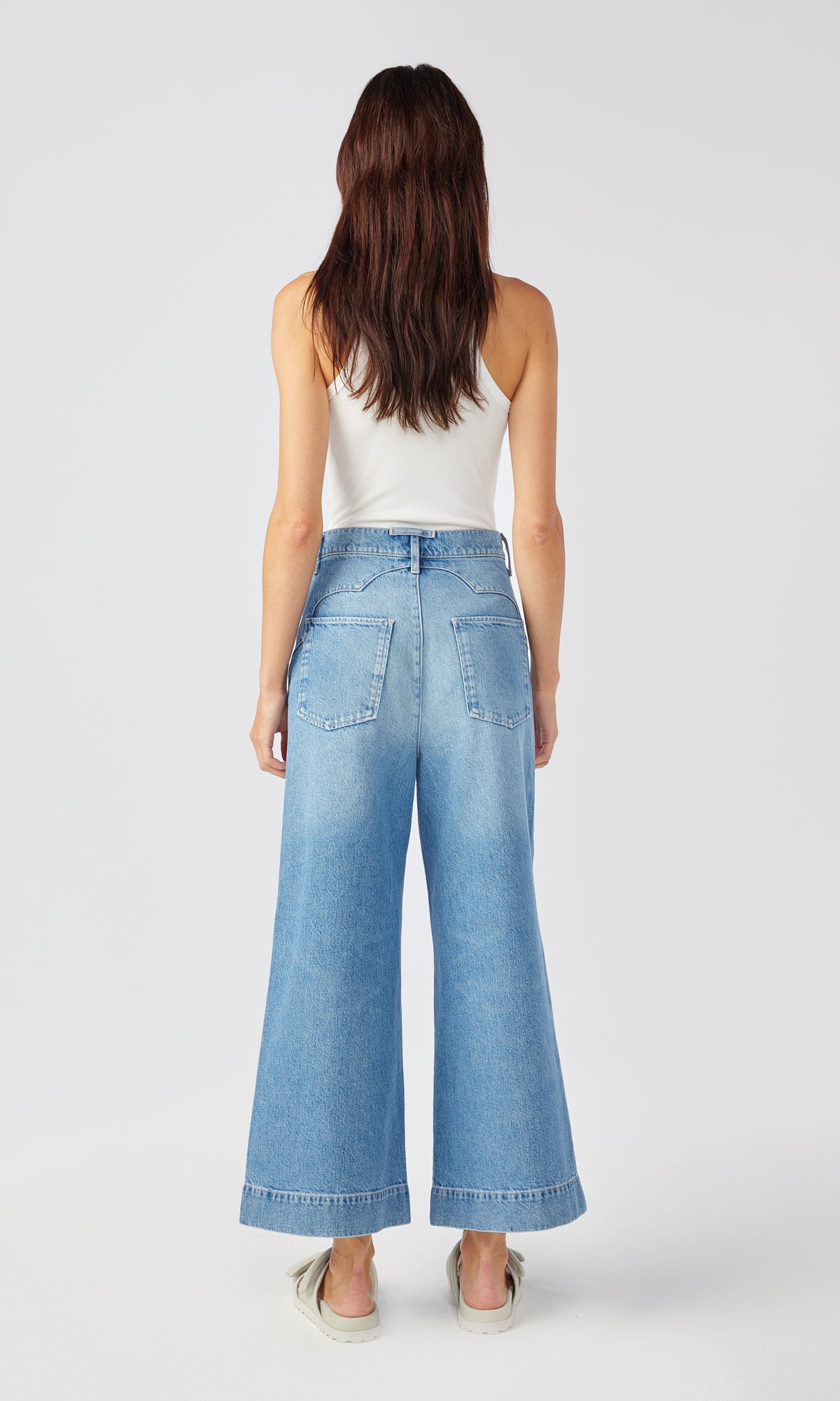 Ms. Ava Cloud Stitch High Rise Barrel Leg Jean