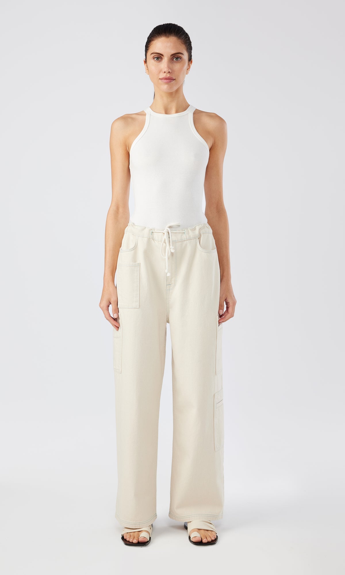 Ms. Madge Drawstring Cargo Jean