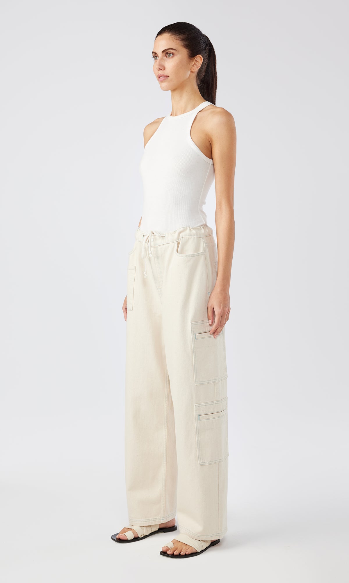 Ms. Madge Drawstring Cargo Jean