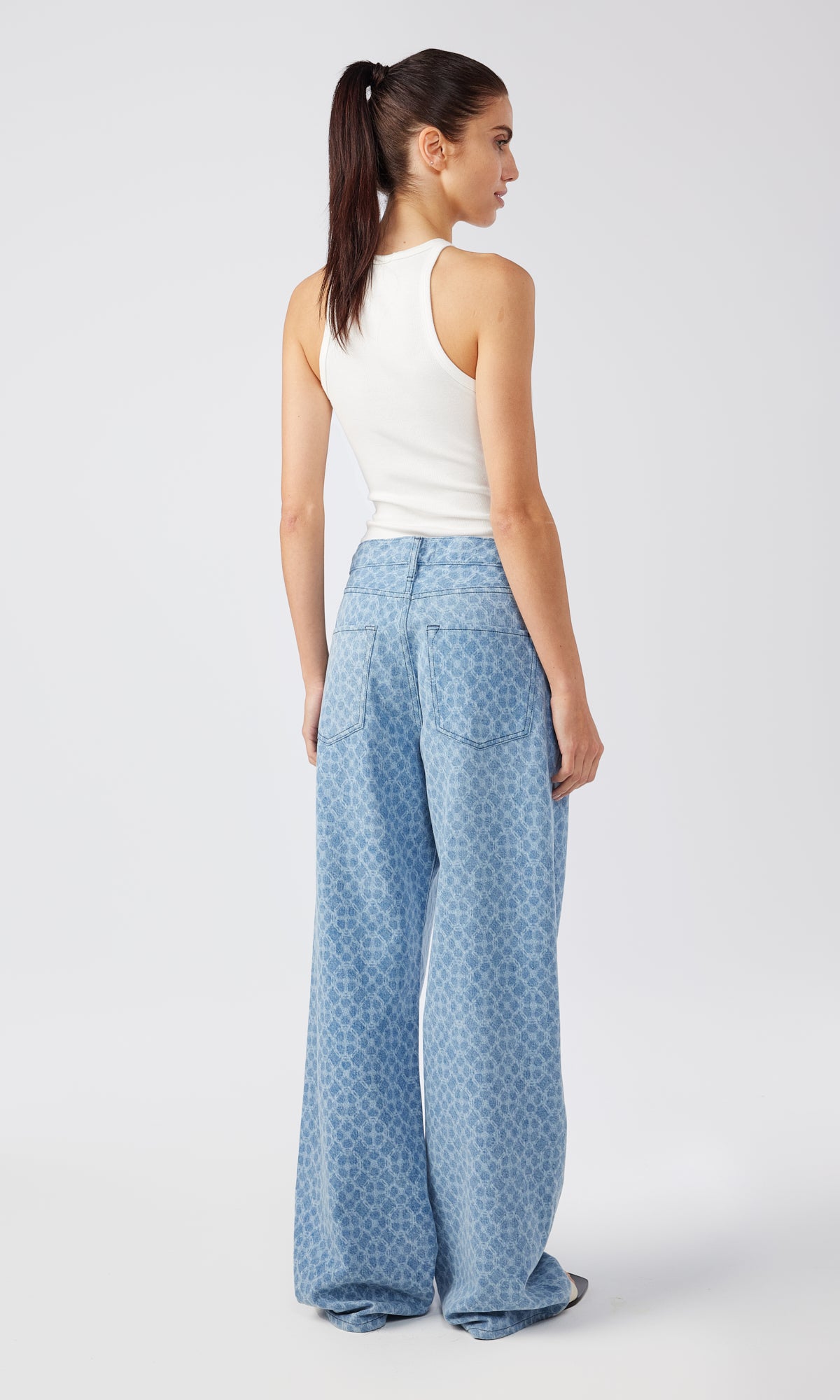 Ms. Sparrow Mid Rise Baggy Jean