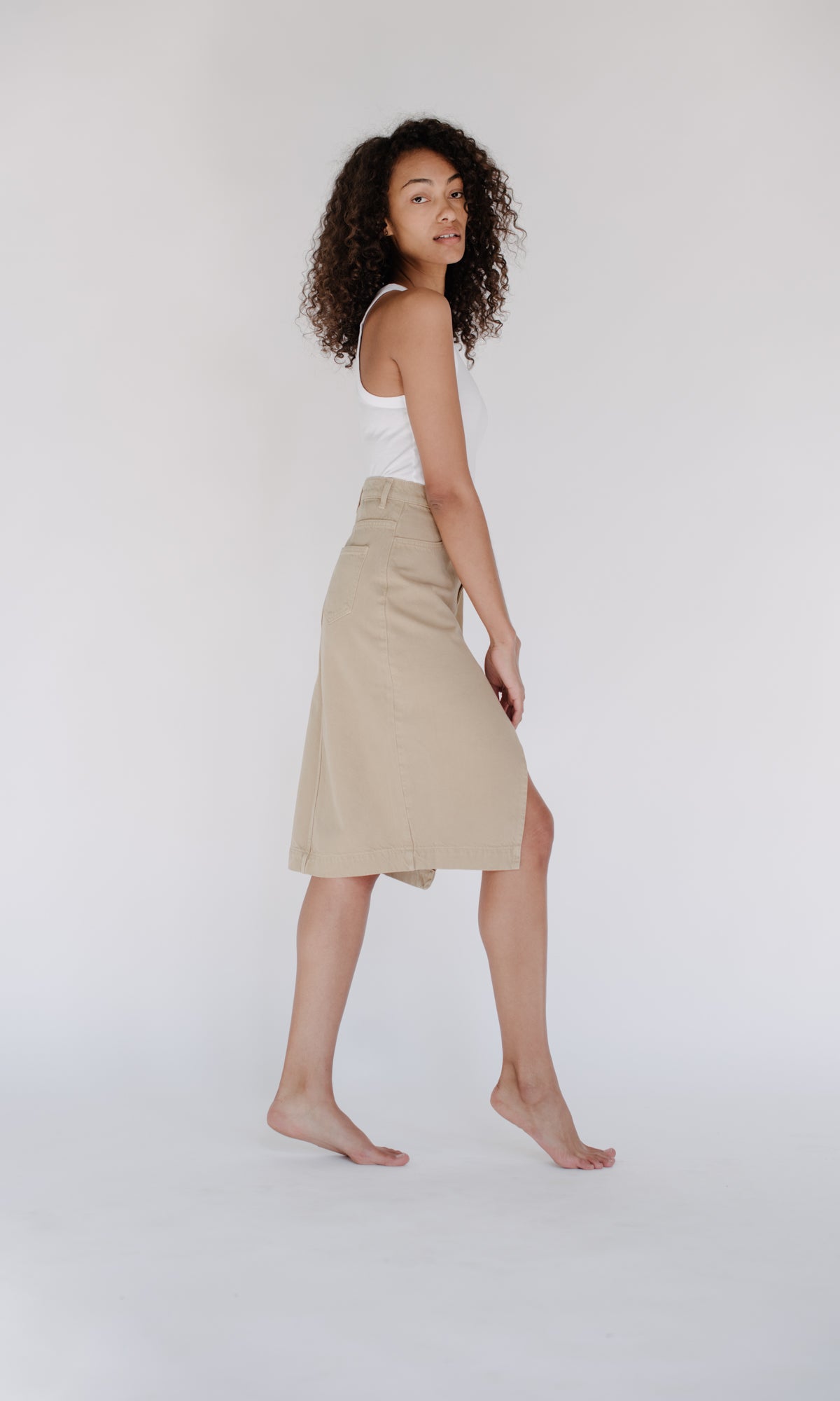 A-Line Front Slit Skirt
