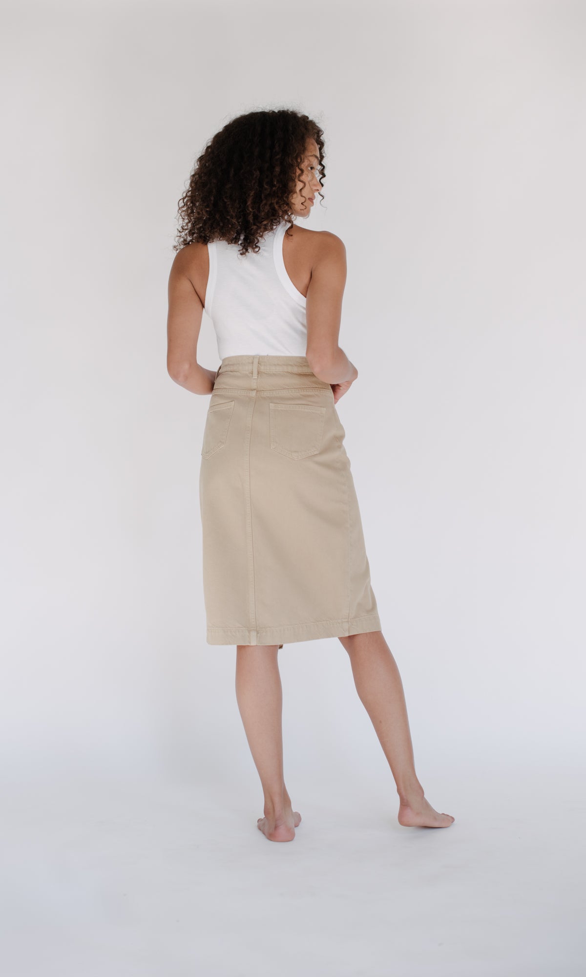A-Line Front Slit Skirt