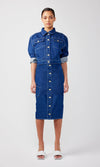 Ms. Cali High Waisted Button Up Cargo Skirt