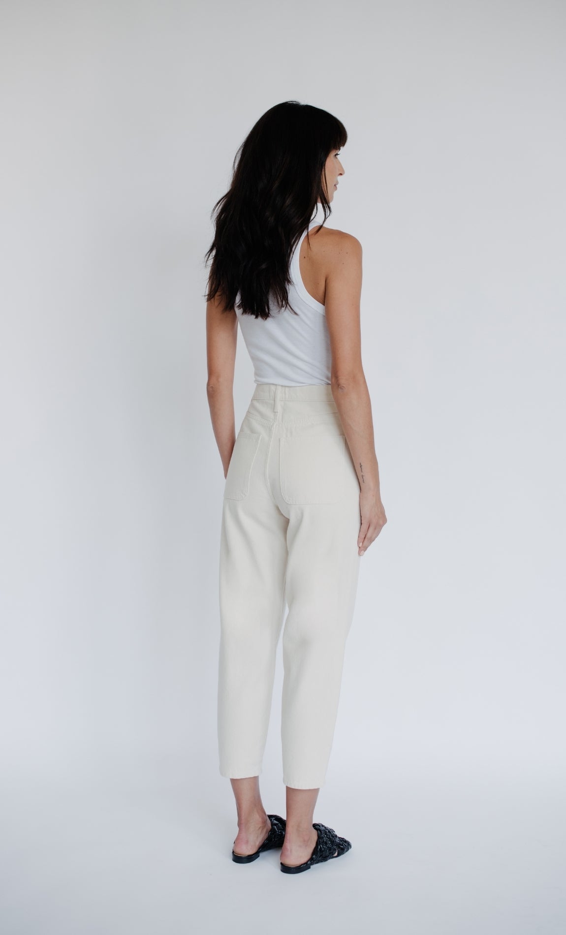 High Rise Relaxed Crop A Line