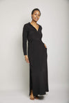 Long Linen Shirt Dress
